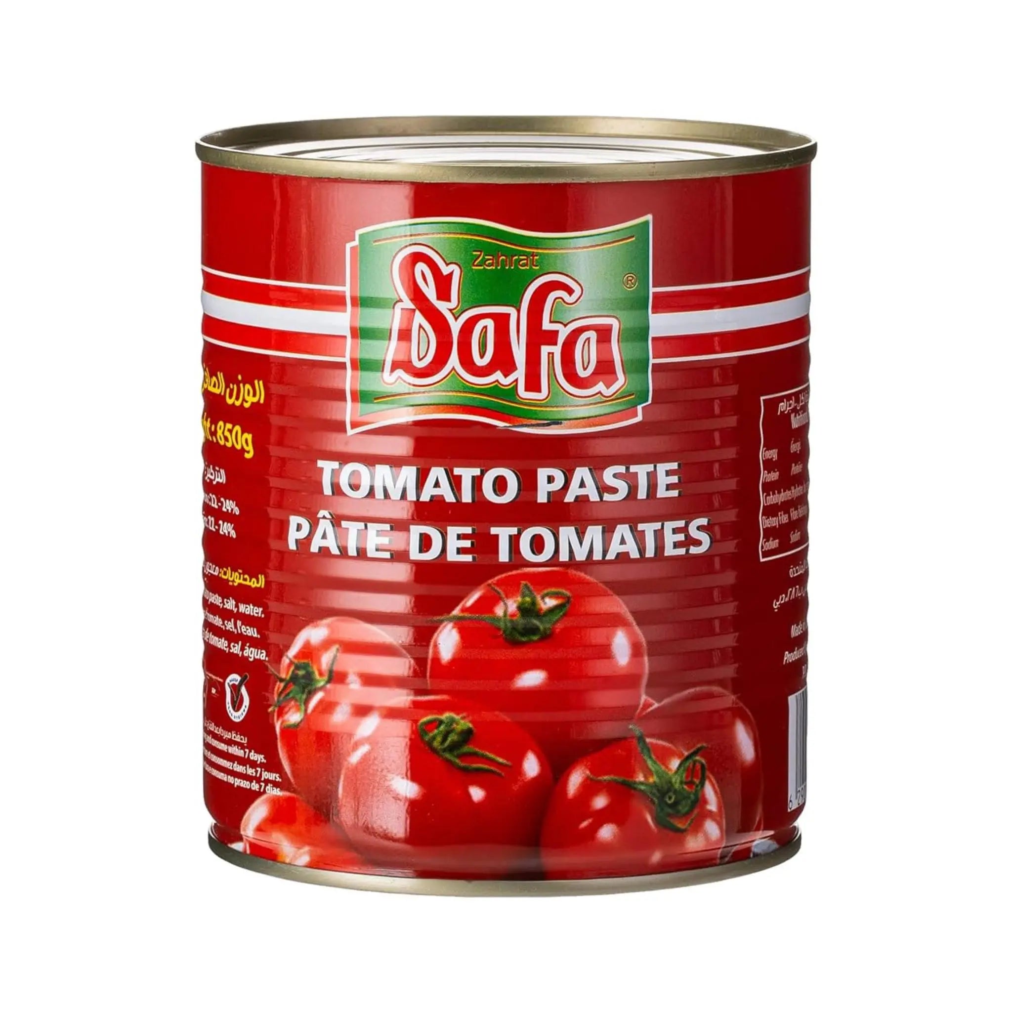 Zahrat Safa Tomato Paste 22/24 - 850gx12 (1 carton) Marino.AE
