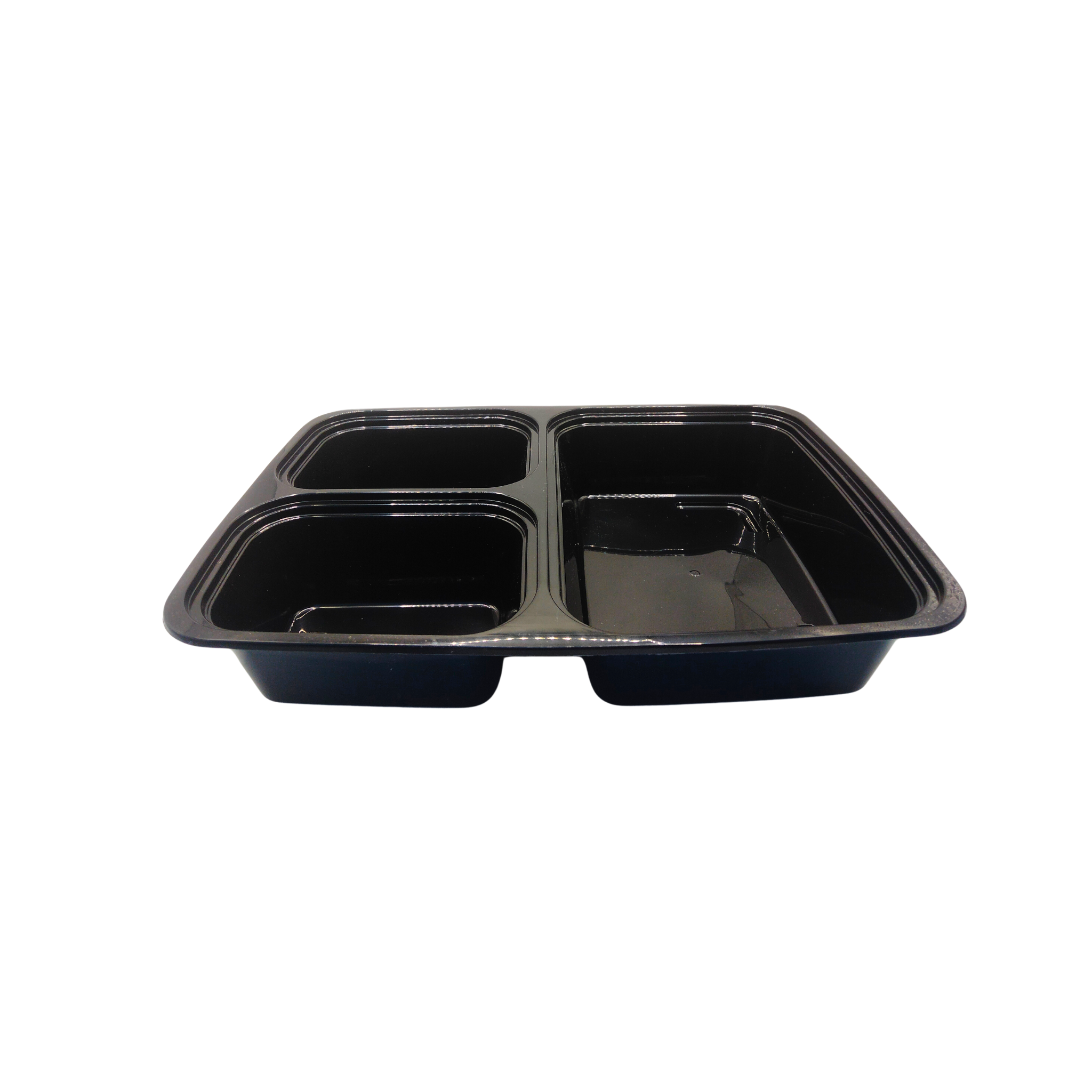 Disposable Microwave Container 3 Sections With Cover 20cm x 15cm (200pcs x 1) Nika Pack