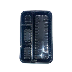 Disposable Microwave Container 4 Sections With Cover 34cm x 22cm (150pcs) Nika Pack