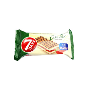 7Days Cake Bar Mini Strawberry - 25gx12(x12) per carton Marino.AE