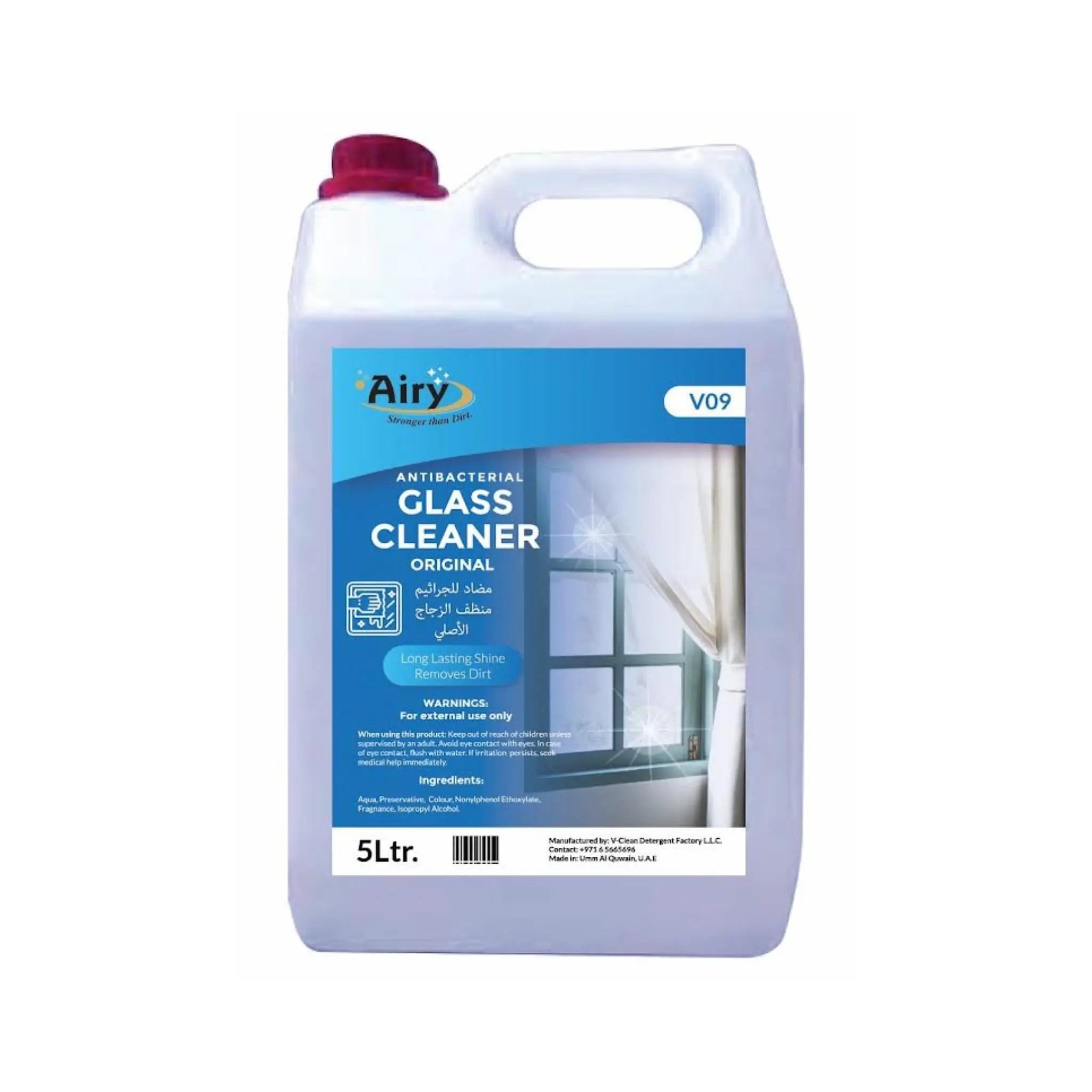 AIRY GLASS CLEANER 5L - Pack of 4 Marino.AE
