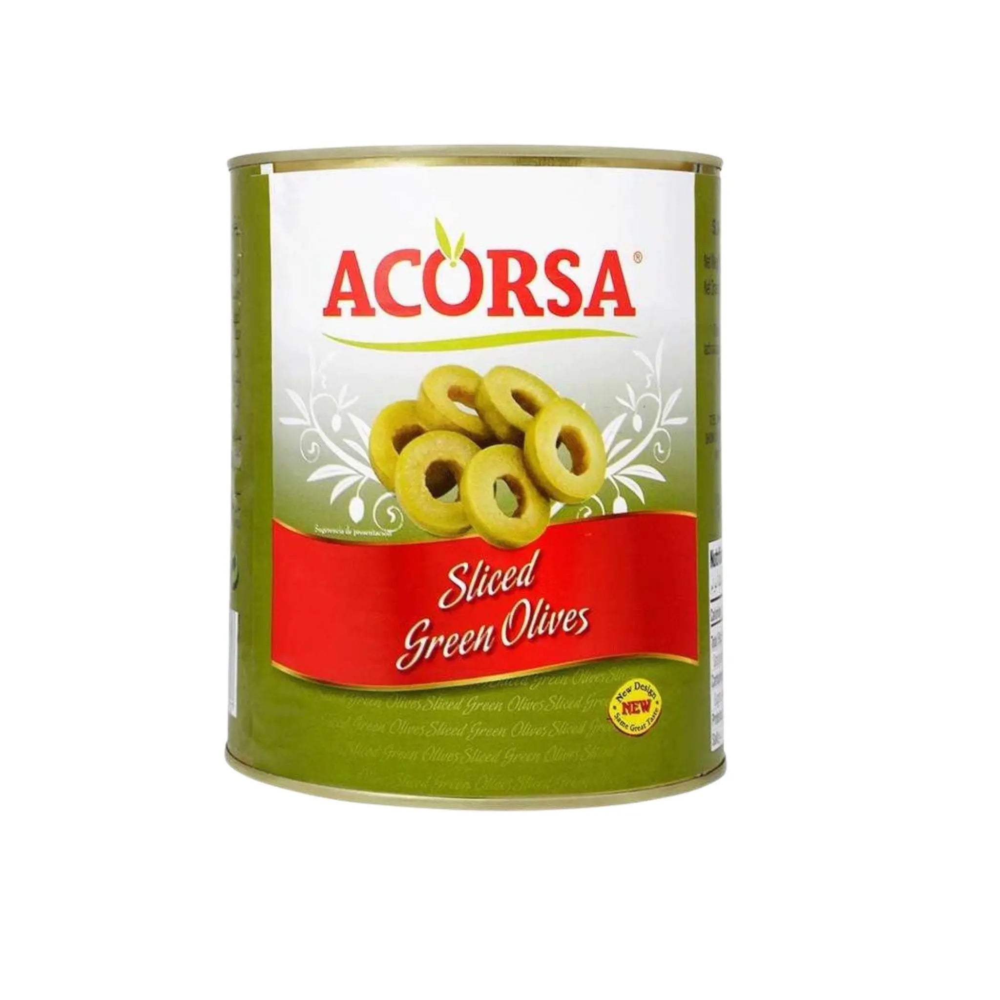 Acorsa Sliced Green Olive - 6x1.56kg (1 carton) Marino.AE