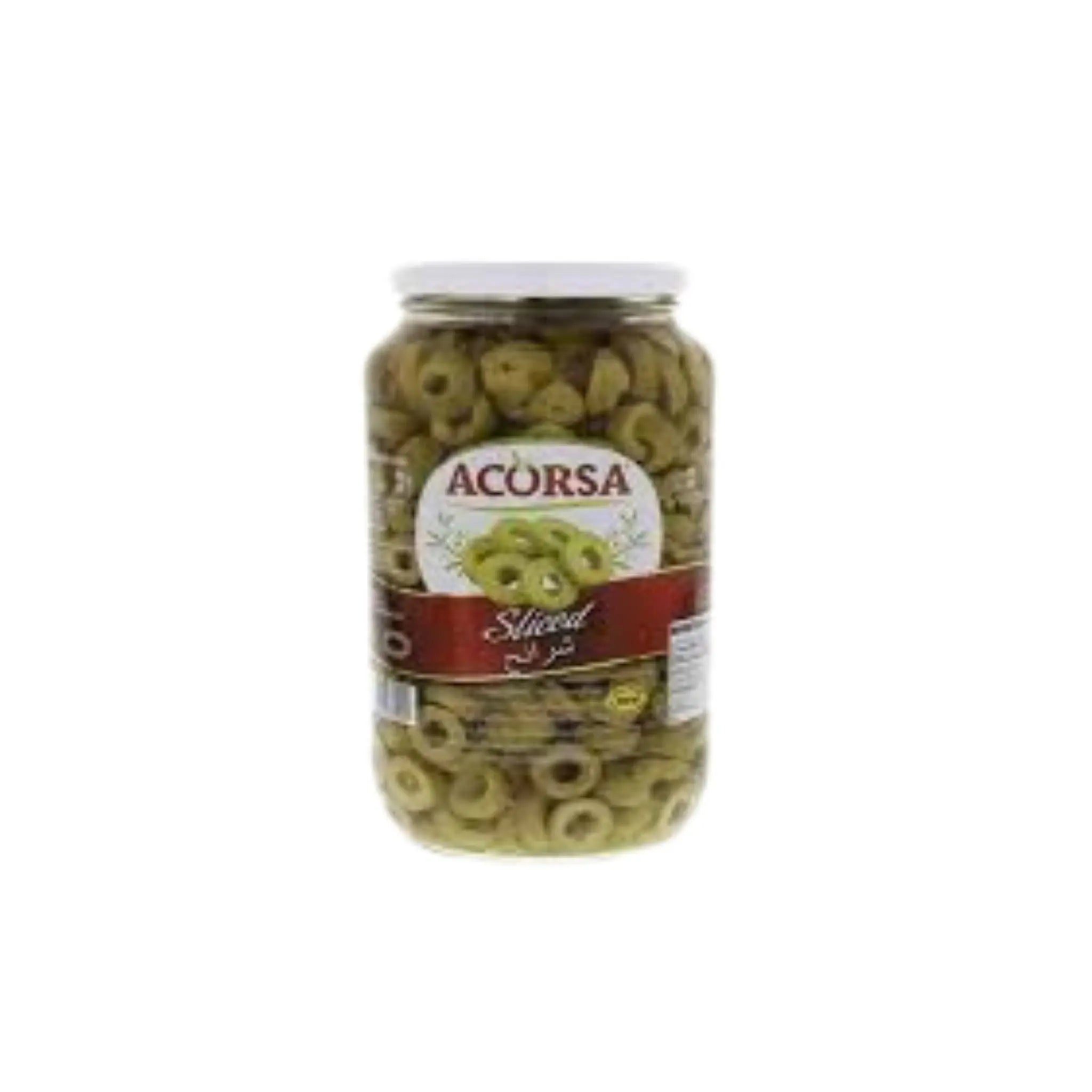 Acorsa Sliced Green Olives - 6x450g (1 carton) Marino.AE