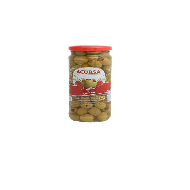 Acorsa Stuffed Green Olives - 12x285g (1 carton) Marino.AE