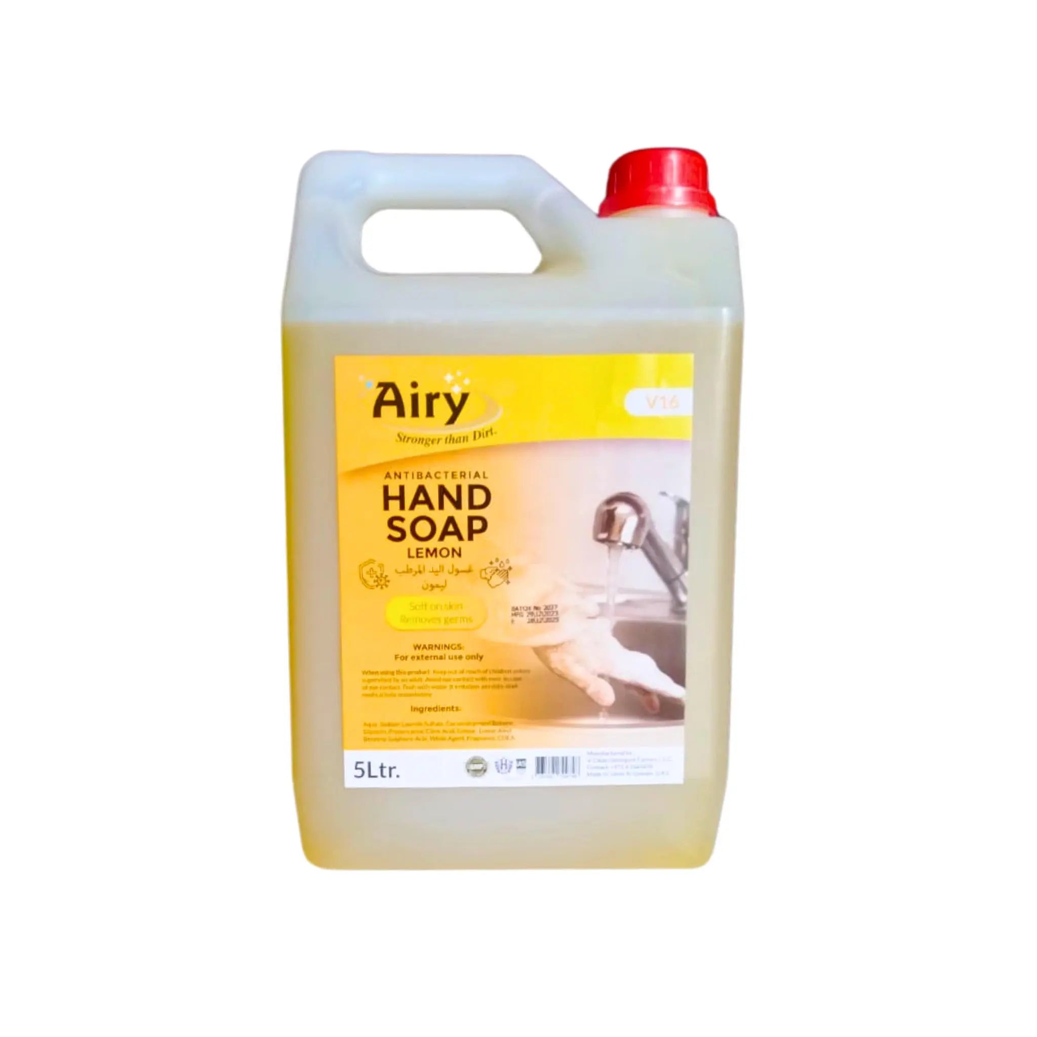 Airy Hand Wash Lemon (5L x 4) Marino.AE