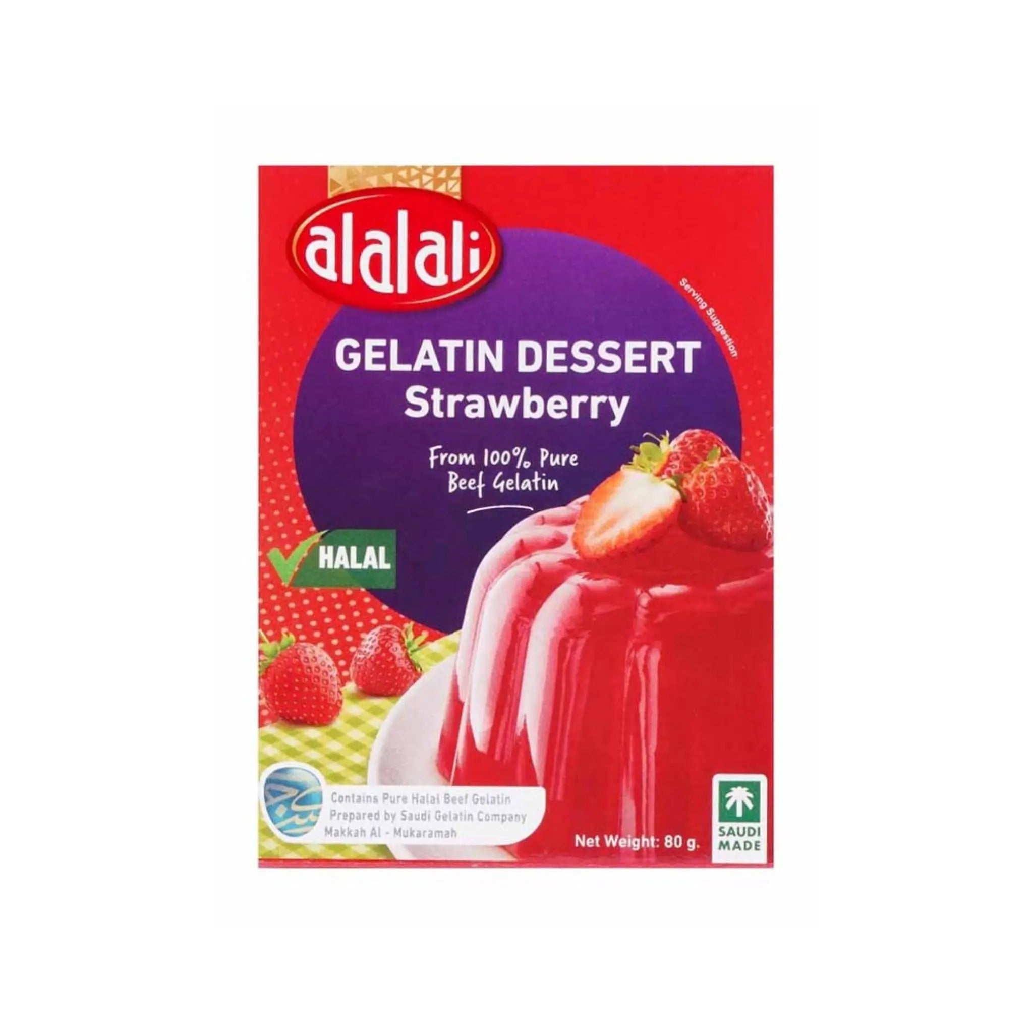 Al ALALI Gelatin - Strawberry (12x80g) - Marino.AE