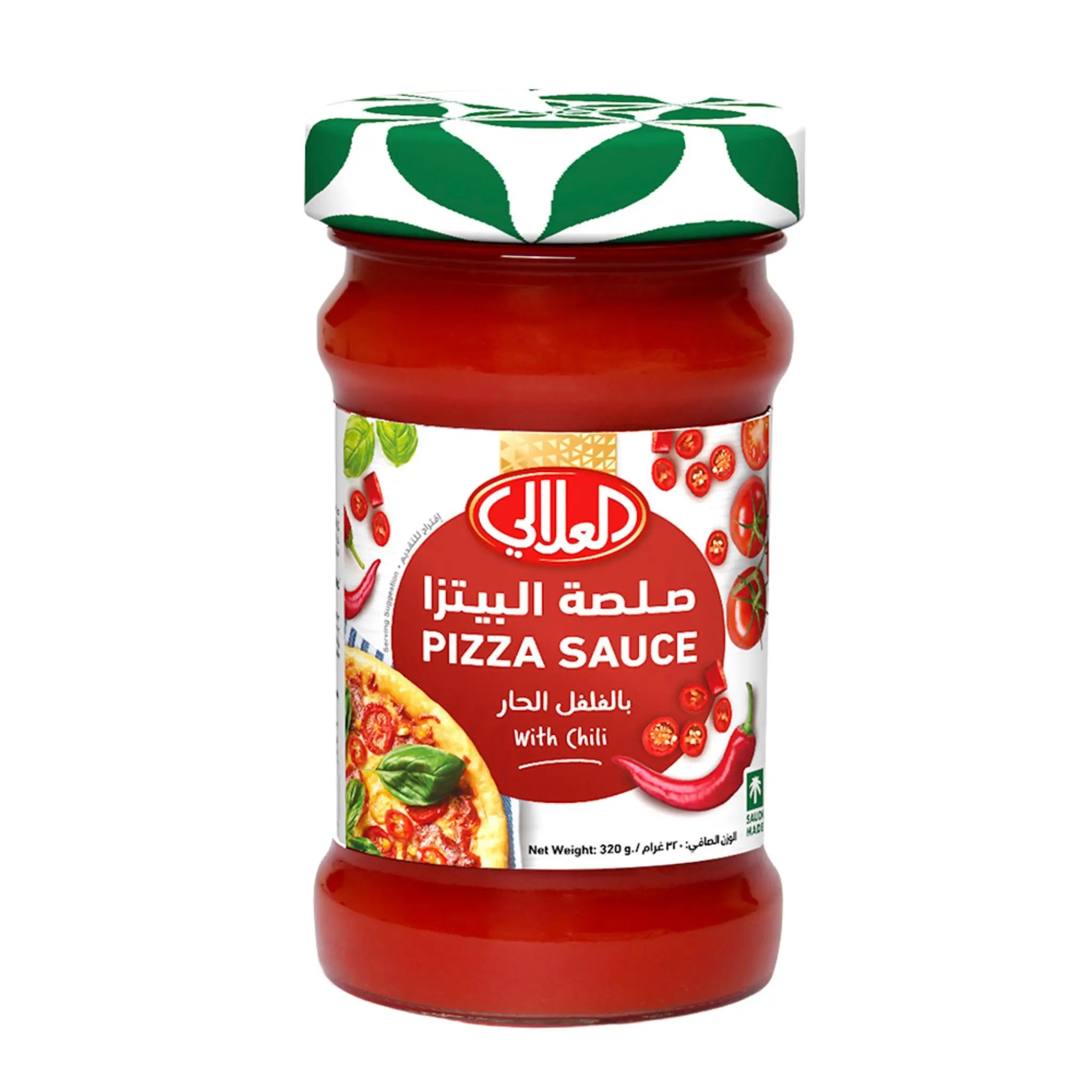 Al Alali Pizza Sauce Hot Chili 320g - 12x320g (1 carton) - Marino.AE