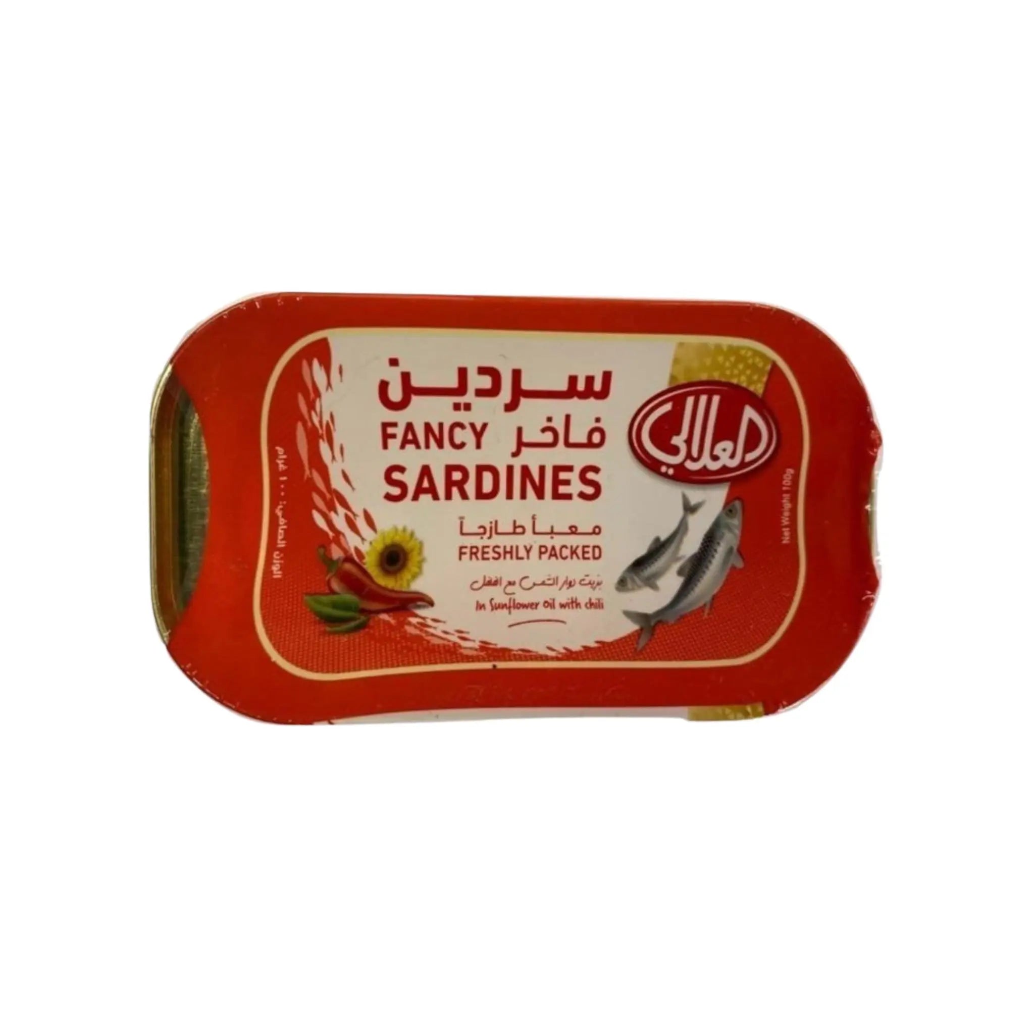 Al Alali Sardines in Sunflower Oil Chili - 50x100g (1 Carton) Marino.AE