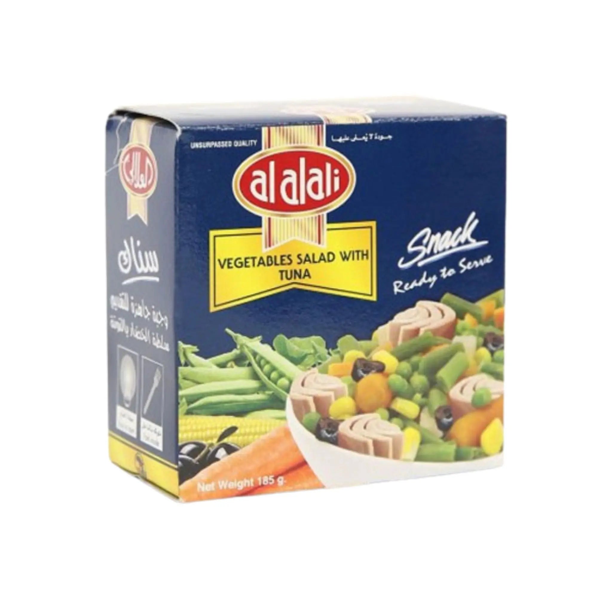 Al Alali Tuna Snack Salad with Vegetables - 24x185g (1 Carton) Marino.AE