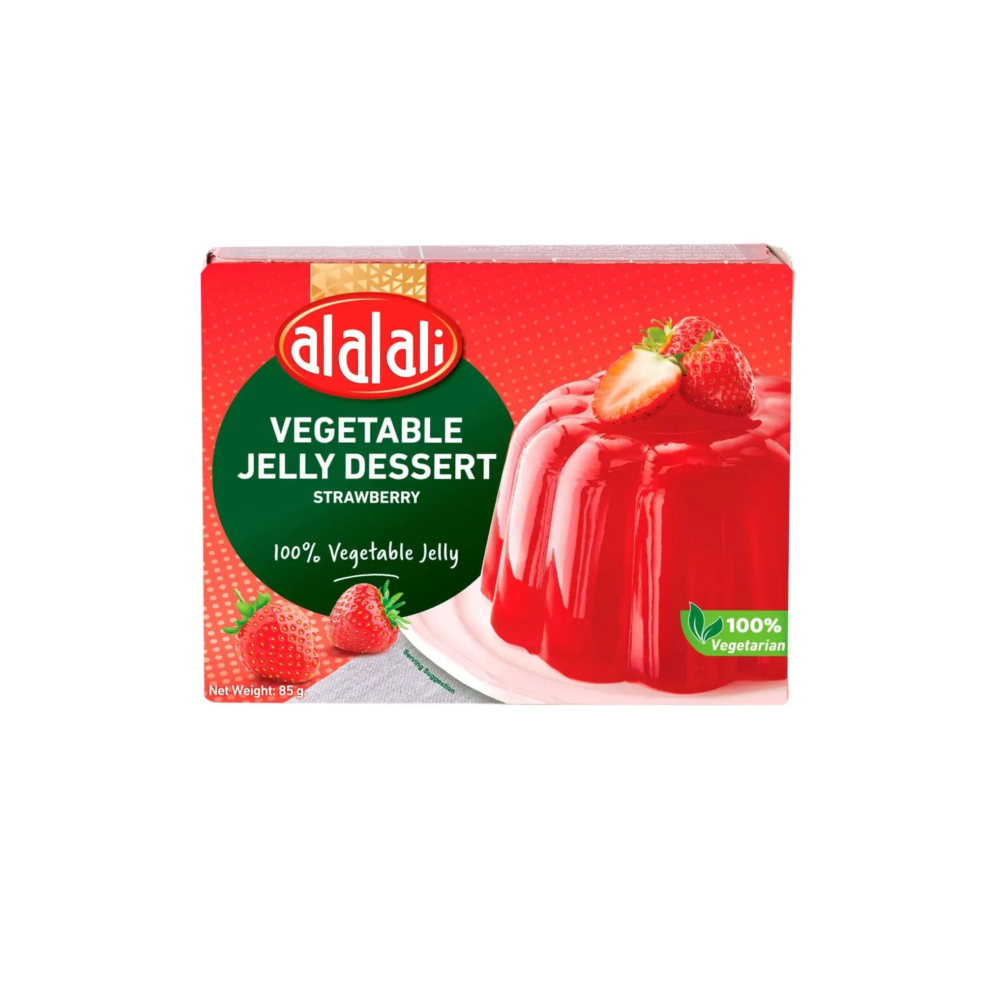 Al Alali Vegetable Jelly Dessert Strawberry - 72x80g (1 Carton) - Marino.AE