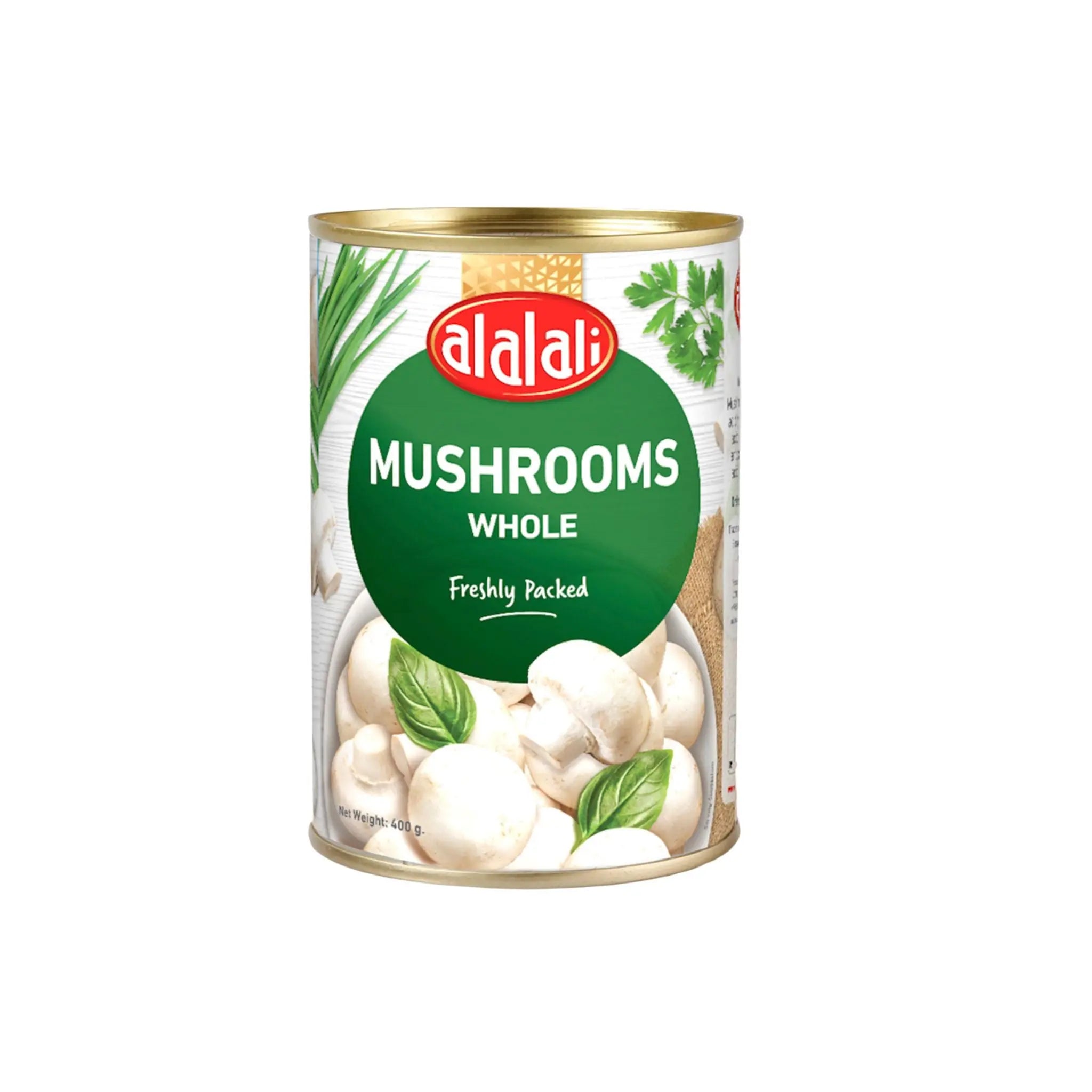 Al Alali whole Mushroom - 24x400g (1 Carton) - Marino.AE
