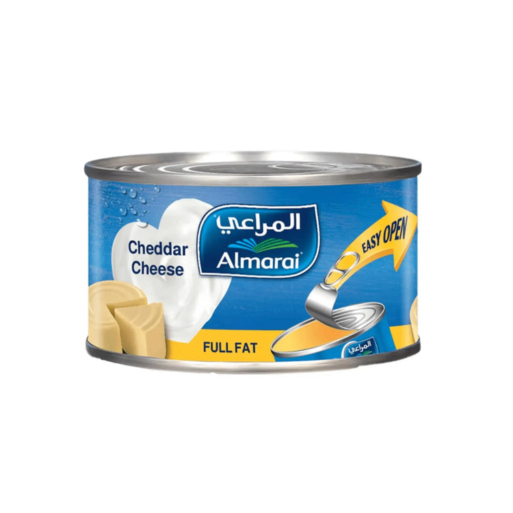 Almarai Cheddar Tinned Cheese Full Fat - 200gx24 (1 carton) Marino.AE