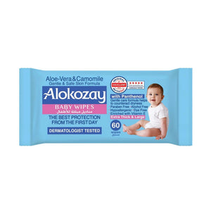 Alokozay Baby Wet Wipes - Aloe-Vera & Camomile - 60 Wipes Marino.AE