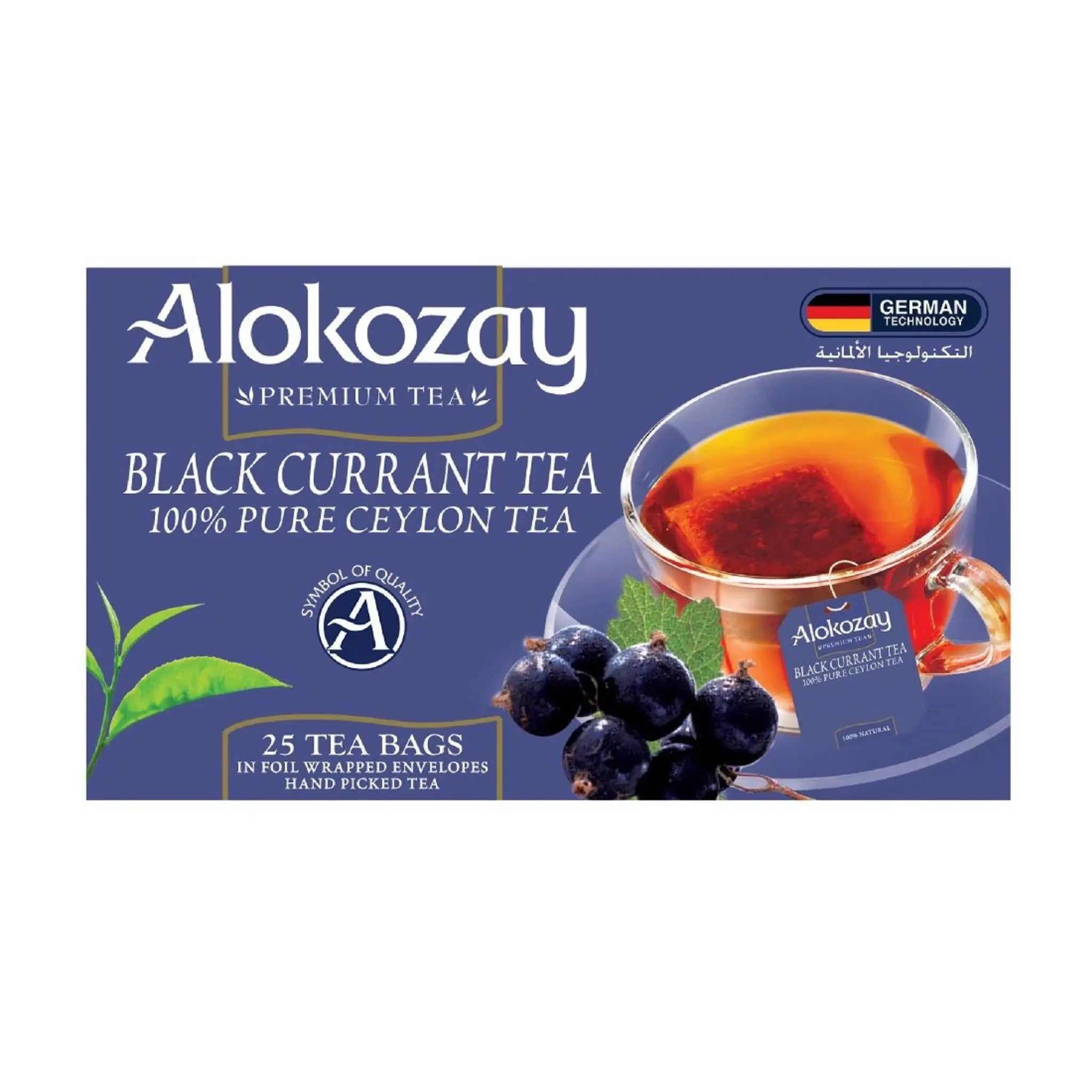 Alokozay Black Currant Tea Bag 25 Heat Seal Sachets Marino.AE