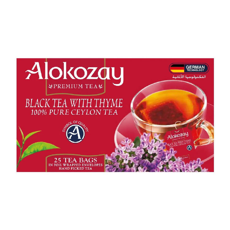 Alokozay Black Tea with Thyme 25 Heat Seal Sachets Marino.AE