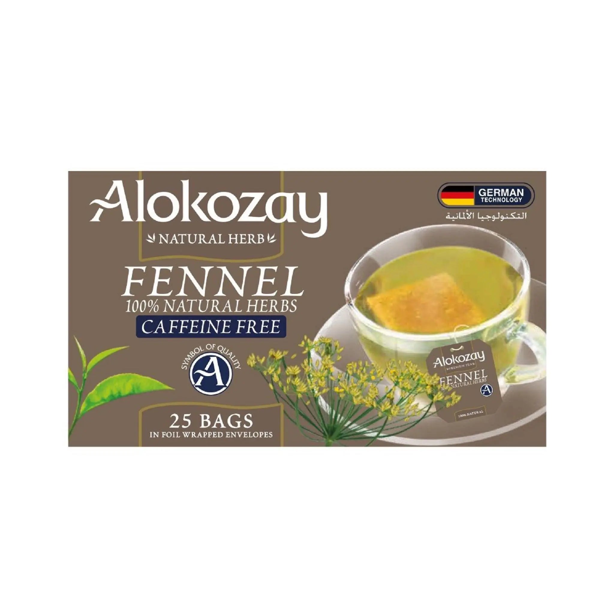 Alokozay Fennel Herbal Tea - 25 Heat Seal Sachets Marino.AE