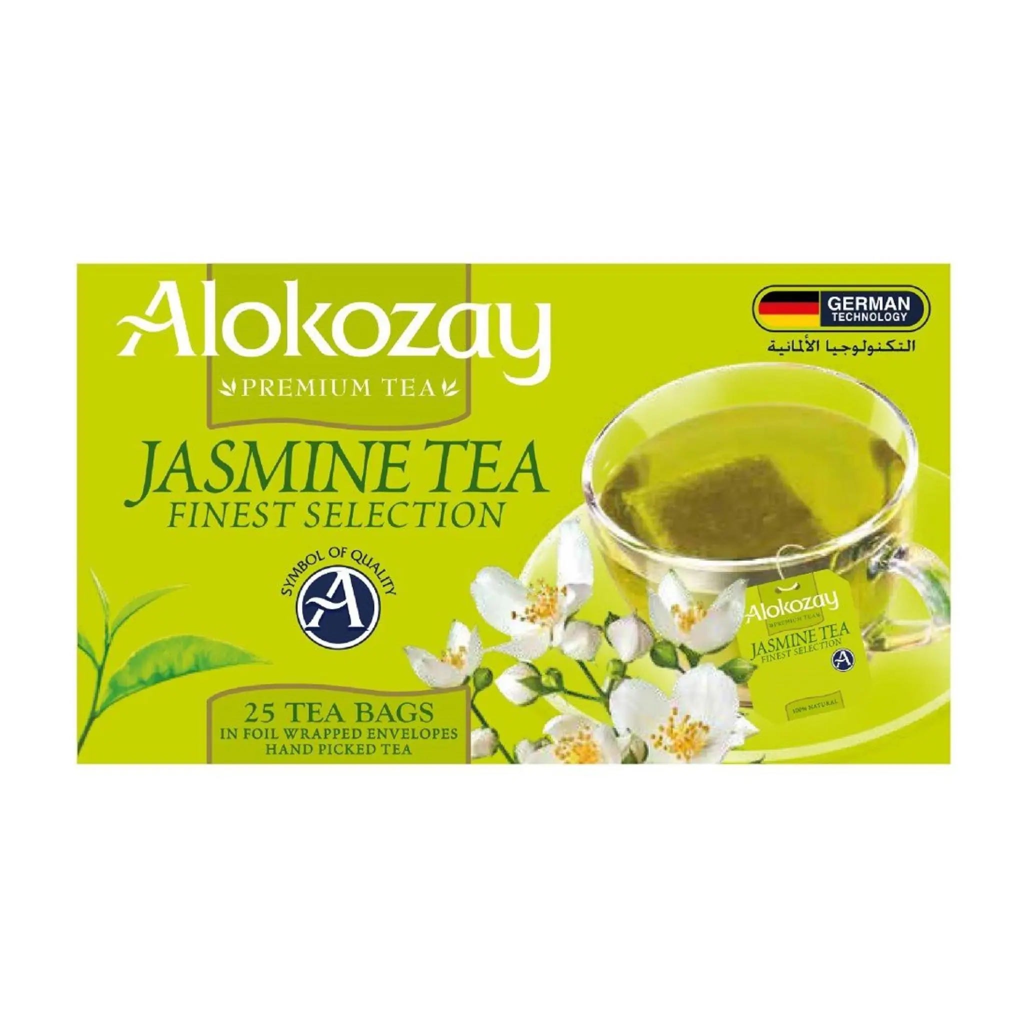 Alokozay Jasmine Green Tea Bag 25 Heat Seal Sachets Marino.AE