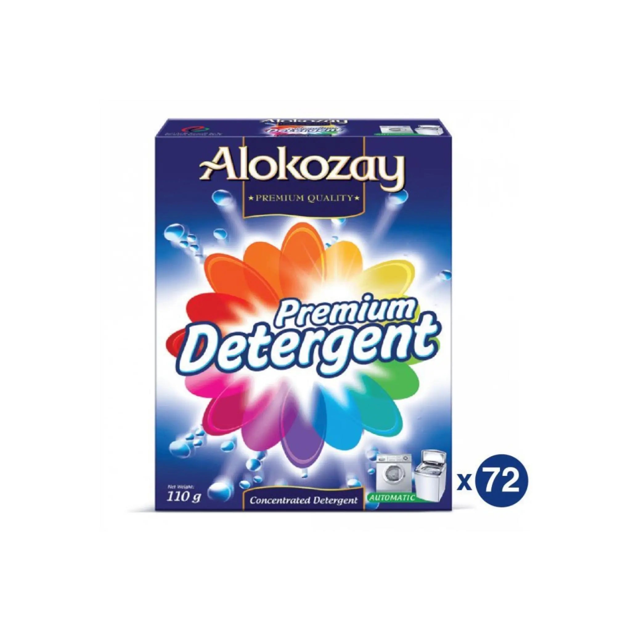 Alokozay Premium Detergent Powder - 110G X Pack Of 72 Marino.AE