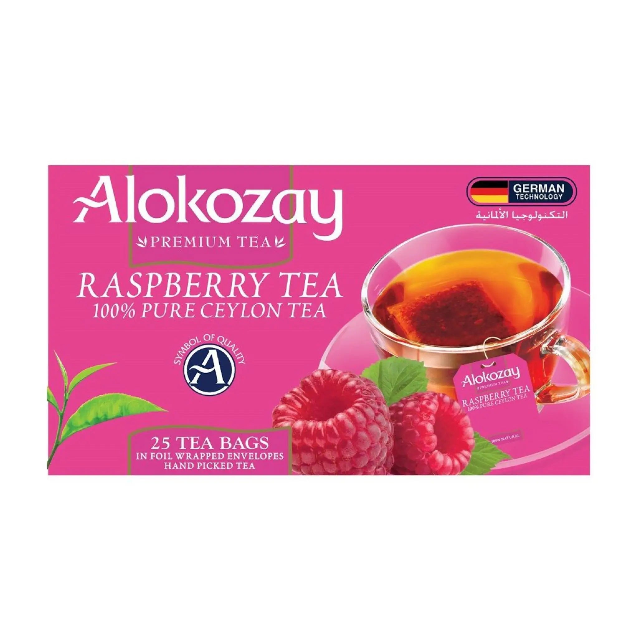 Alokozay Raspberry Tea Bag 25 Heat Seal Sachets Marino.AE