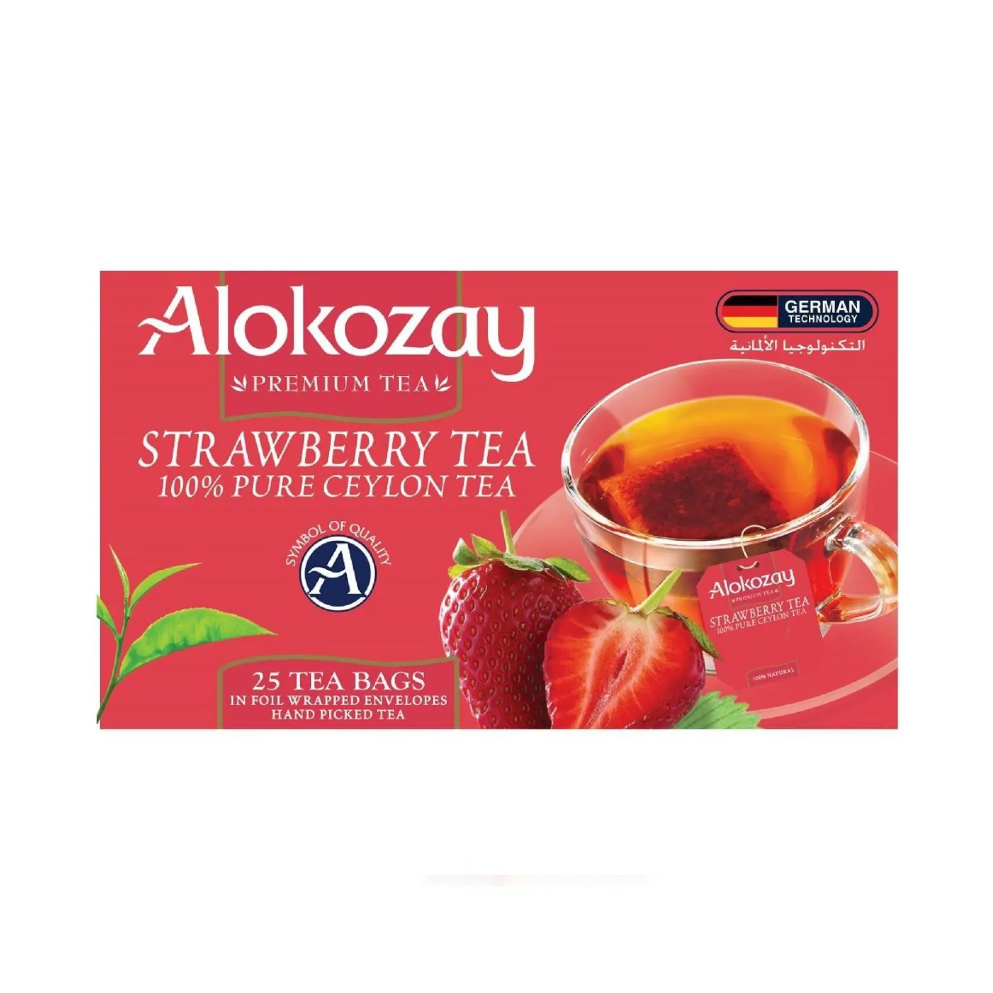Alokozay Strawberry Tea Bag 25 Heat Seal Sachets Marino.AE