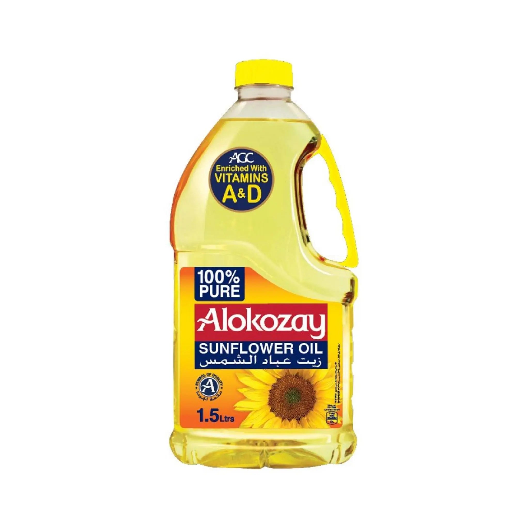 Alokozay Sunflower Oil - 1.5Lx6 (1 carton) Marino.AE