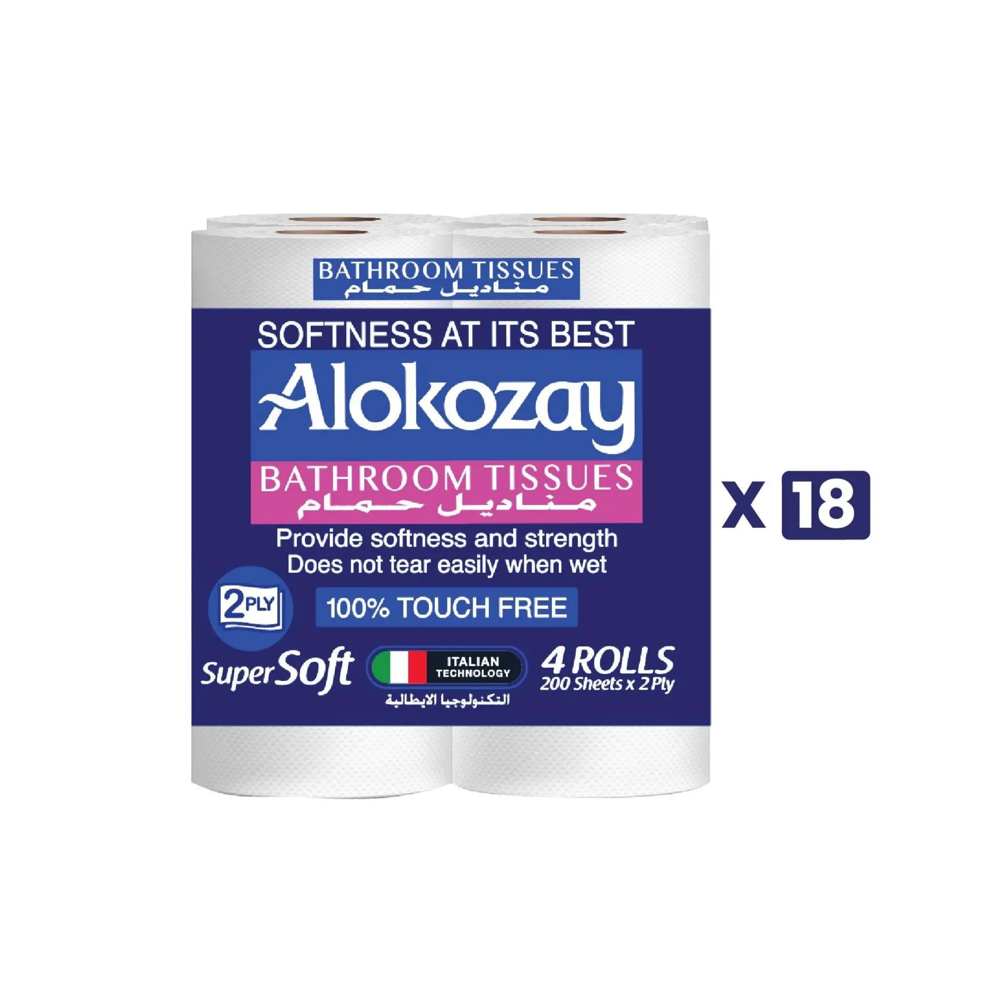 Alokozay Super Soft Bathroom Tissue - Gentle on Skin, Superior Quality