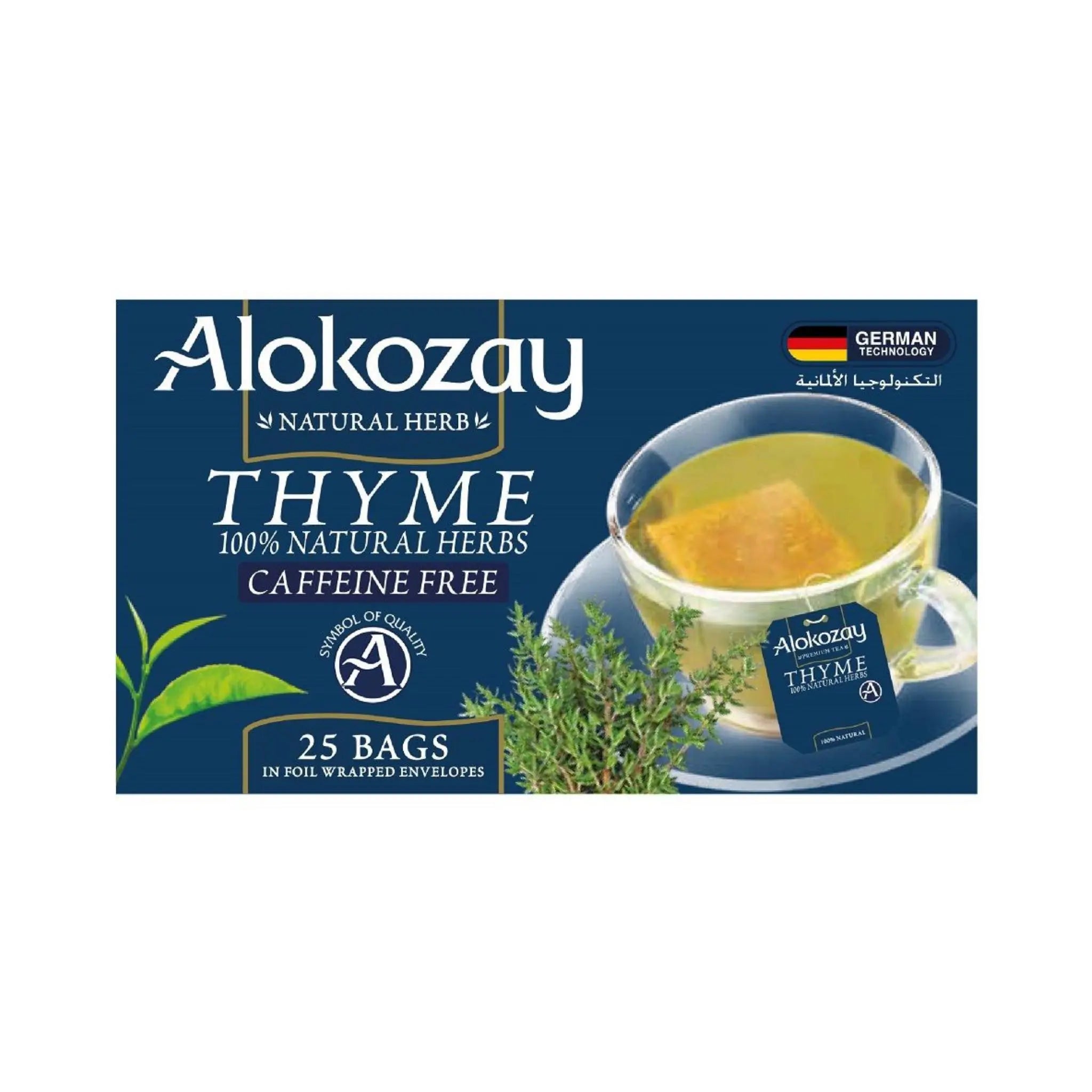 Alokozay Thyme Herbal Tea - 25 Heat Seal Sachets Marino.AE