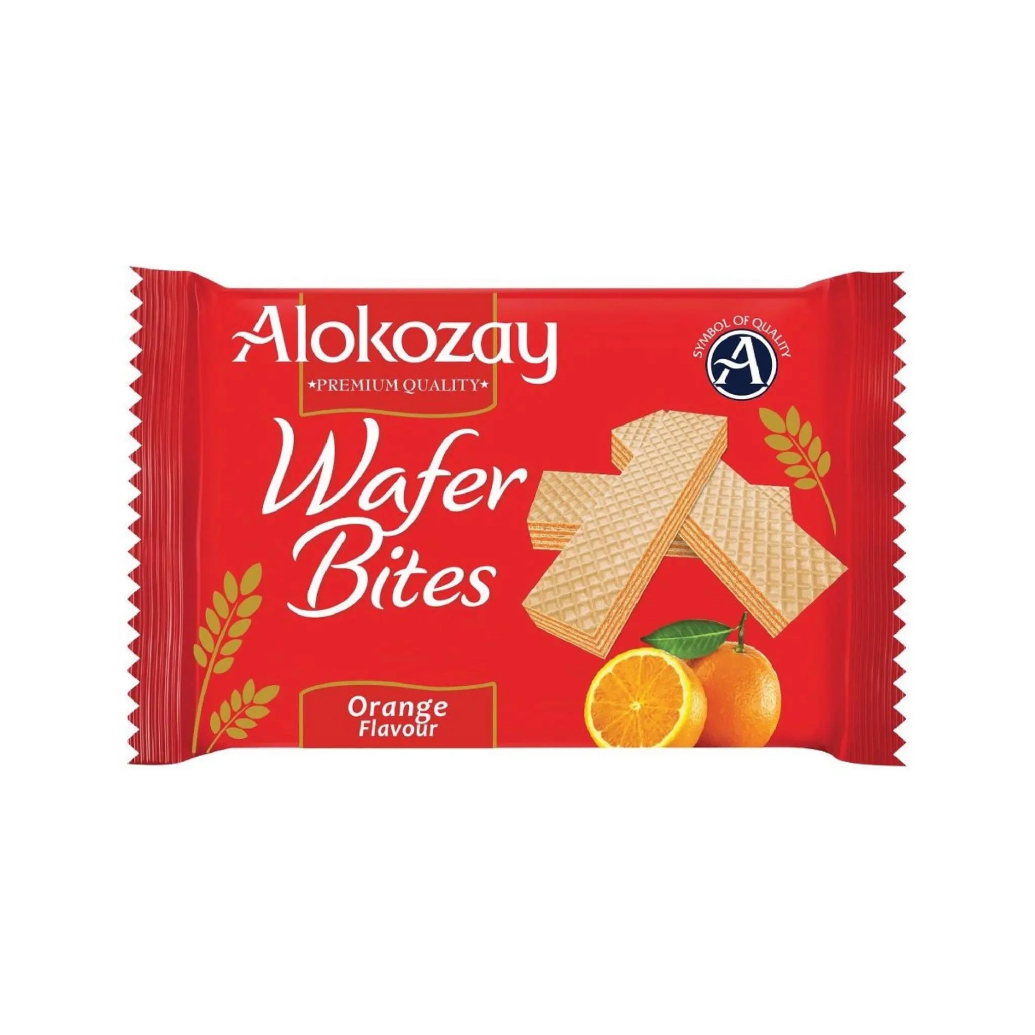 Alokozay Wafer Bites Orange Flavor - 45Gms X Pack Of 12 Marino.AE