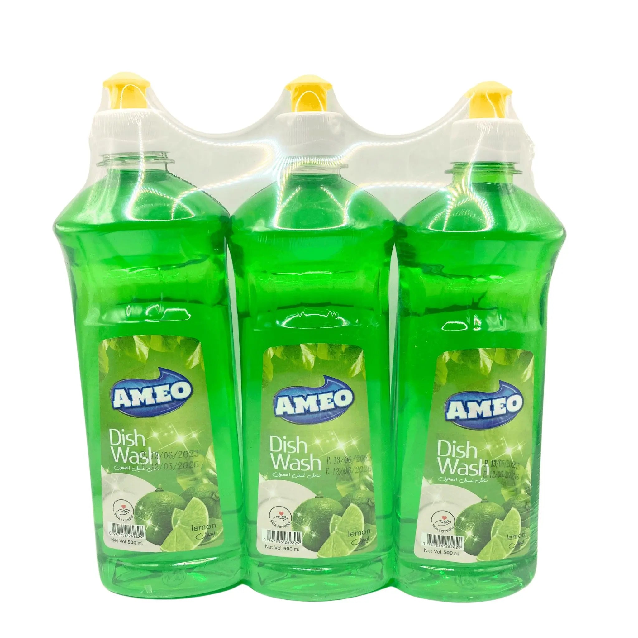 Ameo Dish Wash (Green) - 500ml (Pack of 3x8)-total 24 Marino Wholesale