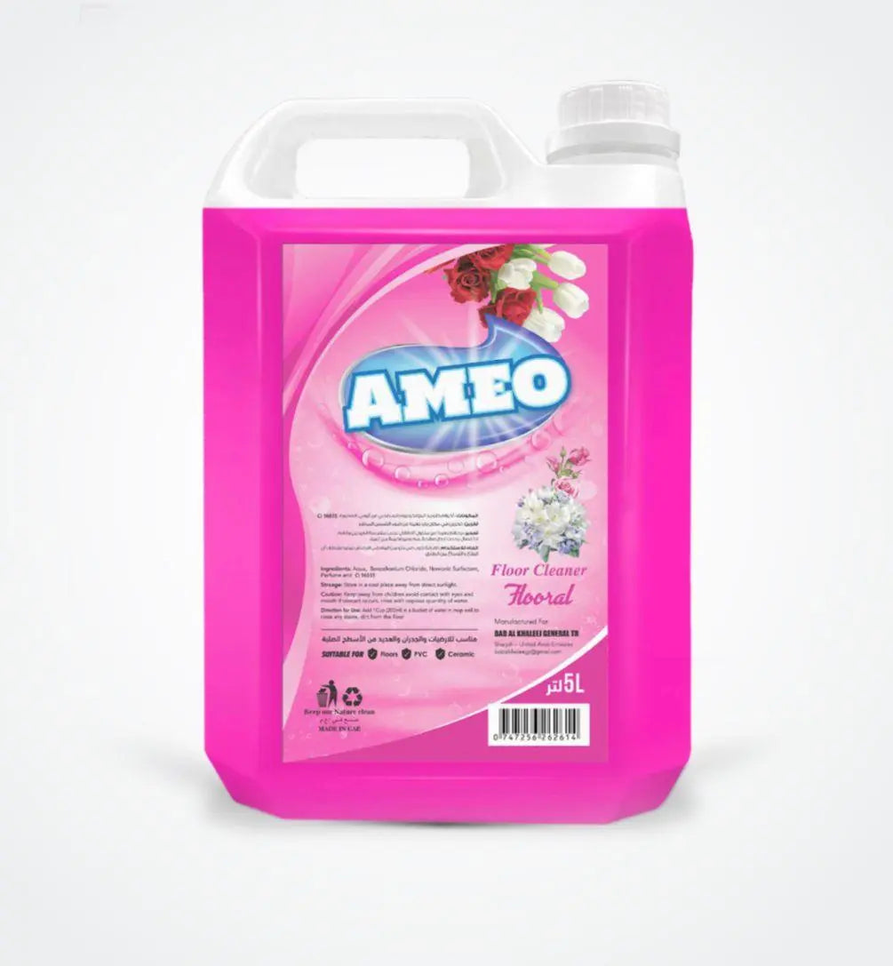 Ameo Floor Cleaner-Floral - 5Lx4 (1 carton) - Marino.AE