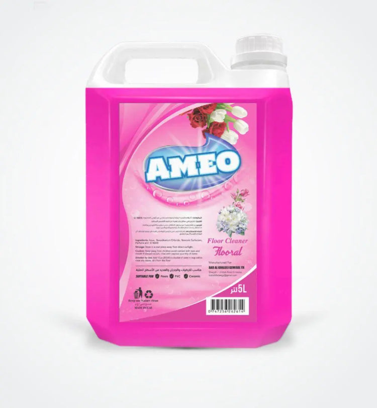Ameo Floor Cleaner-Floral - 5Lx4 (1 carton) - Marino.AE