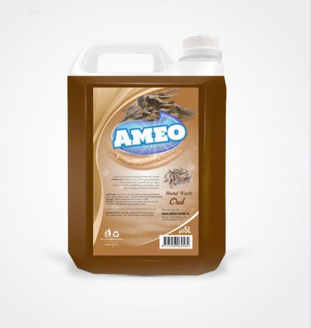 Ameo Hand Wash -Oud - 5Lx4 (1 carton) Marino Wholesale
