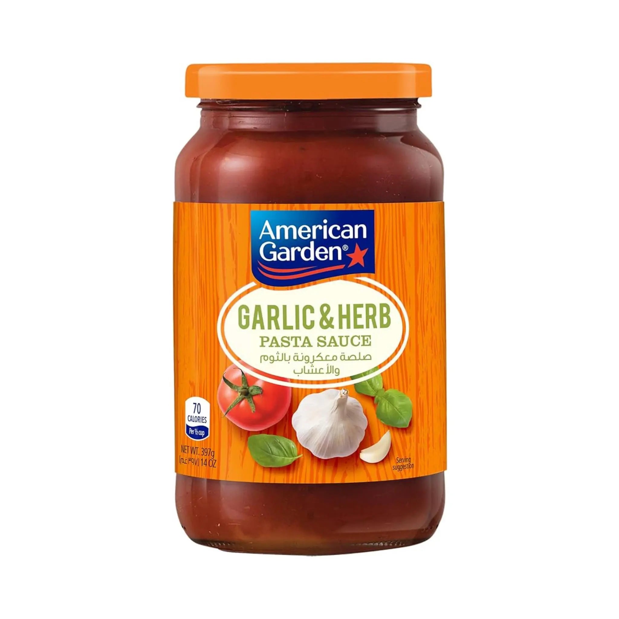 American Garden Pasta Sauce Garlic & Herb 12x14OZ Marino.AE