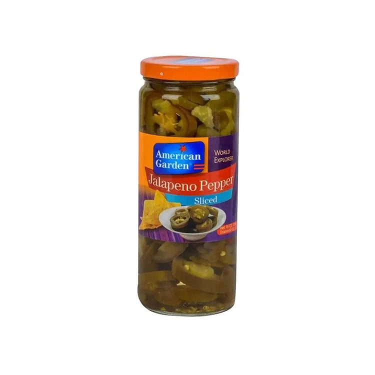 American Garden Sliced Jalapeno Peppers 12x16oz Marino.AE