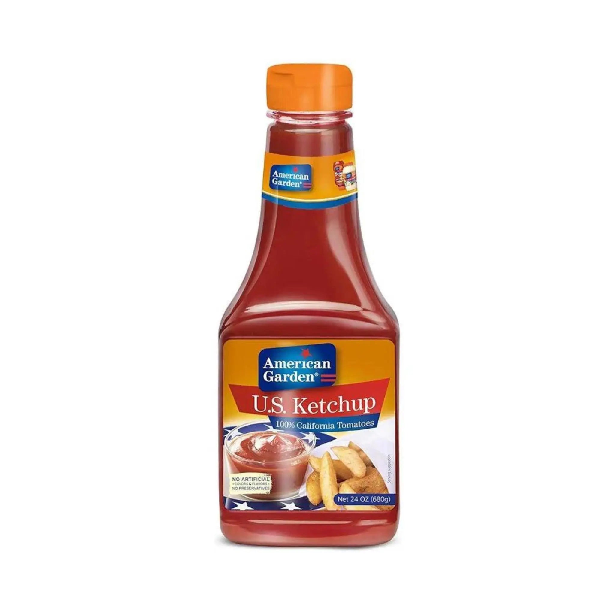 American Garden Tomato Ketchup Squeeze 16x24oz Marino.AE