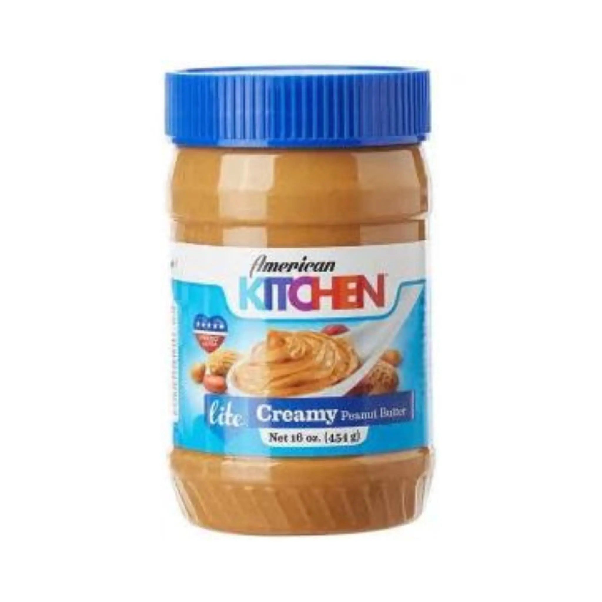 American Kitchen  Creamy Peanut Butter Lite 12X16 Oz American Kitchen