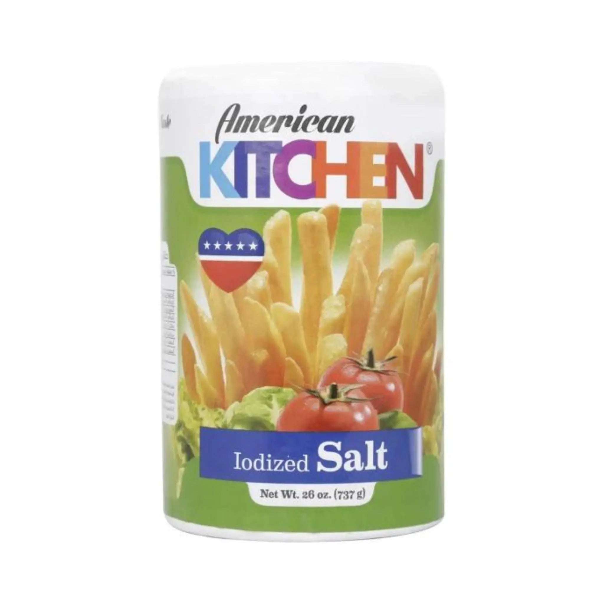 American Kitchen Iodized Salt 24X26Oz American Kitchen