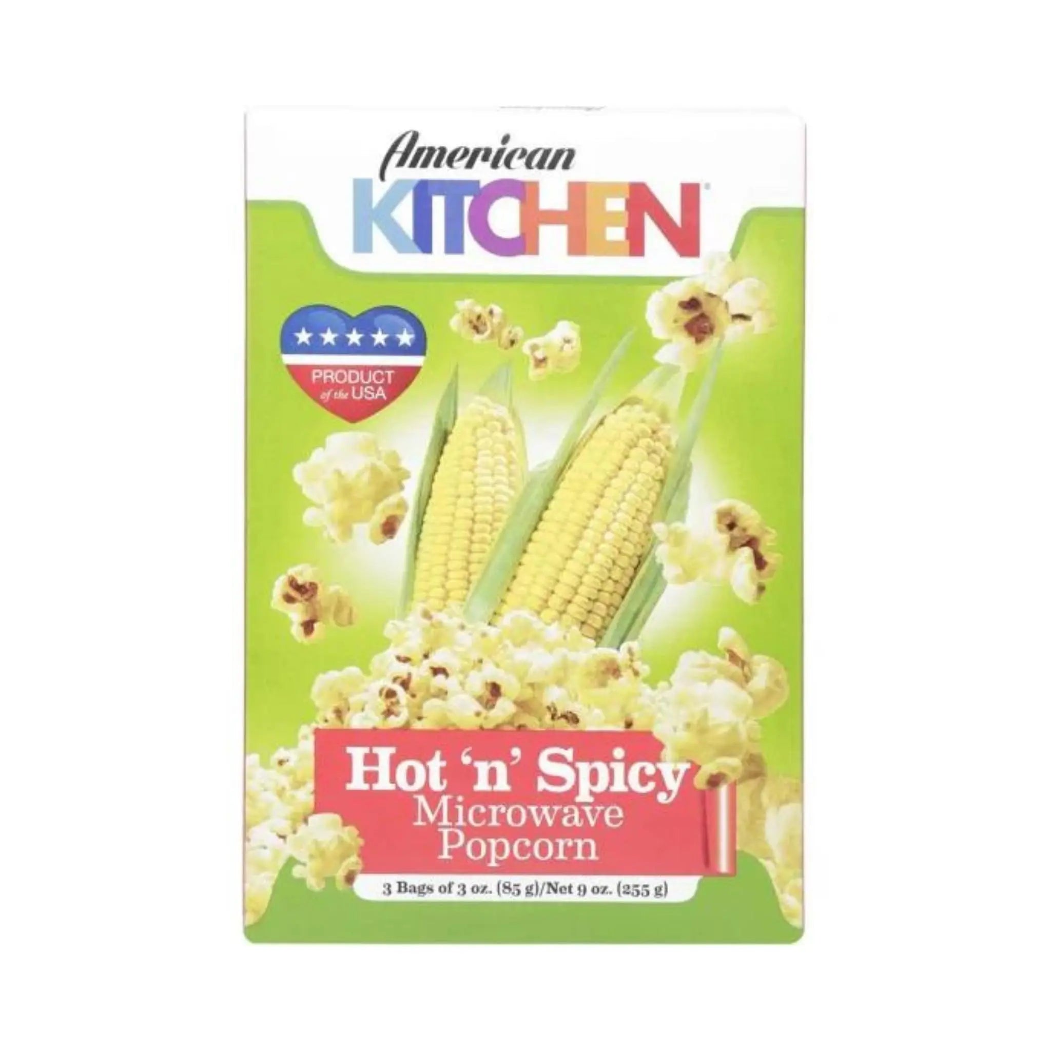 American Kitchen Microwave Popcorn Hot And Spicy 12X3X3 Oz American Kitchen