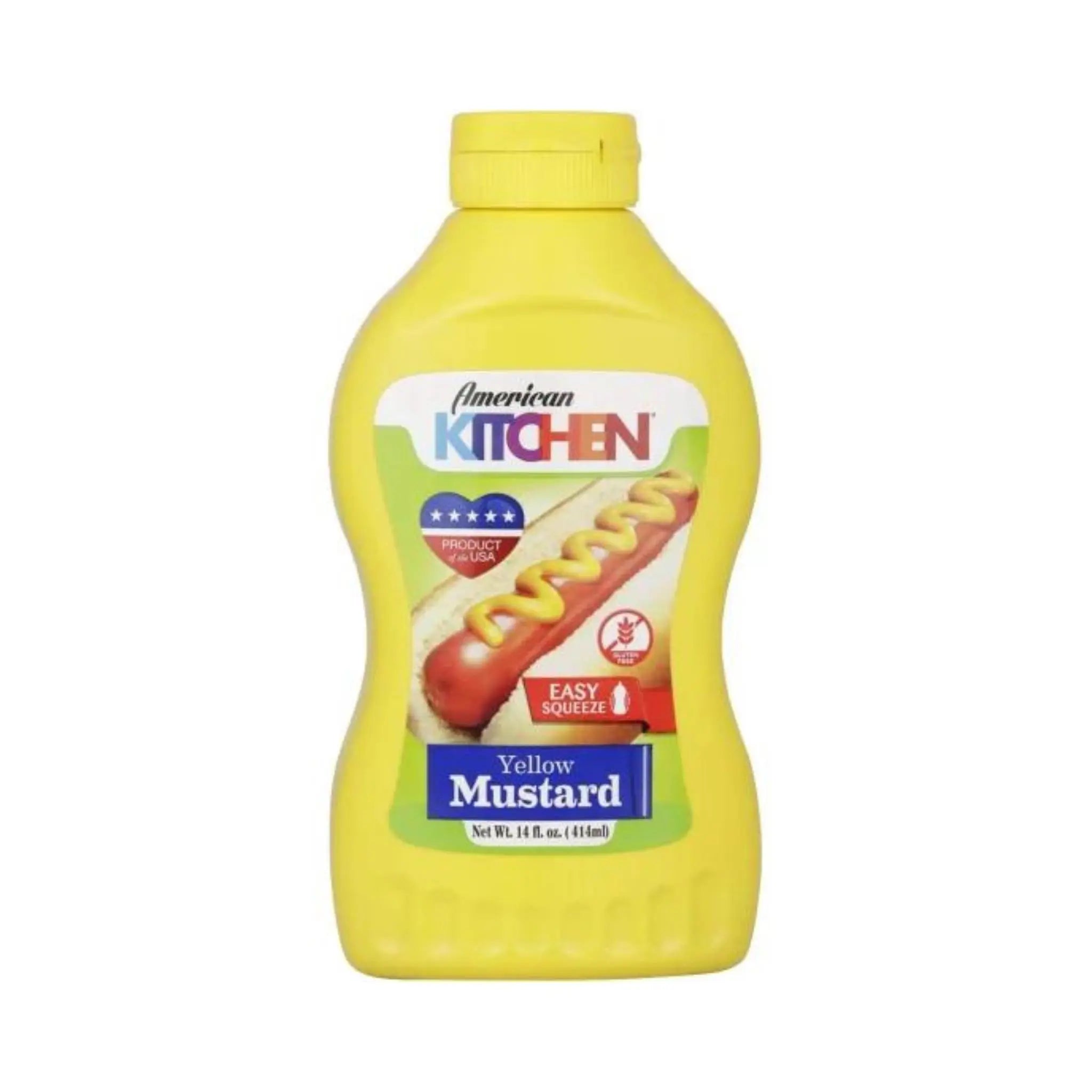 American Kitchen Yellow Mustard 12X14 Oz American Kitchen