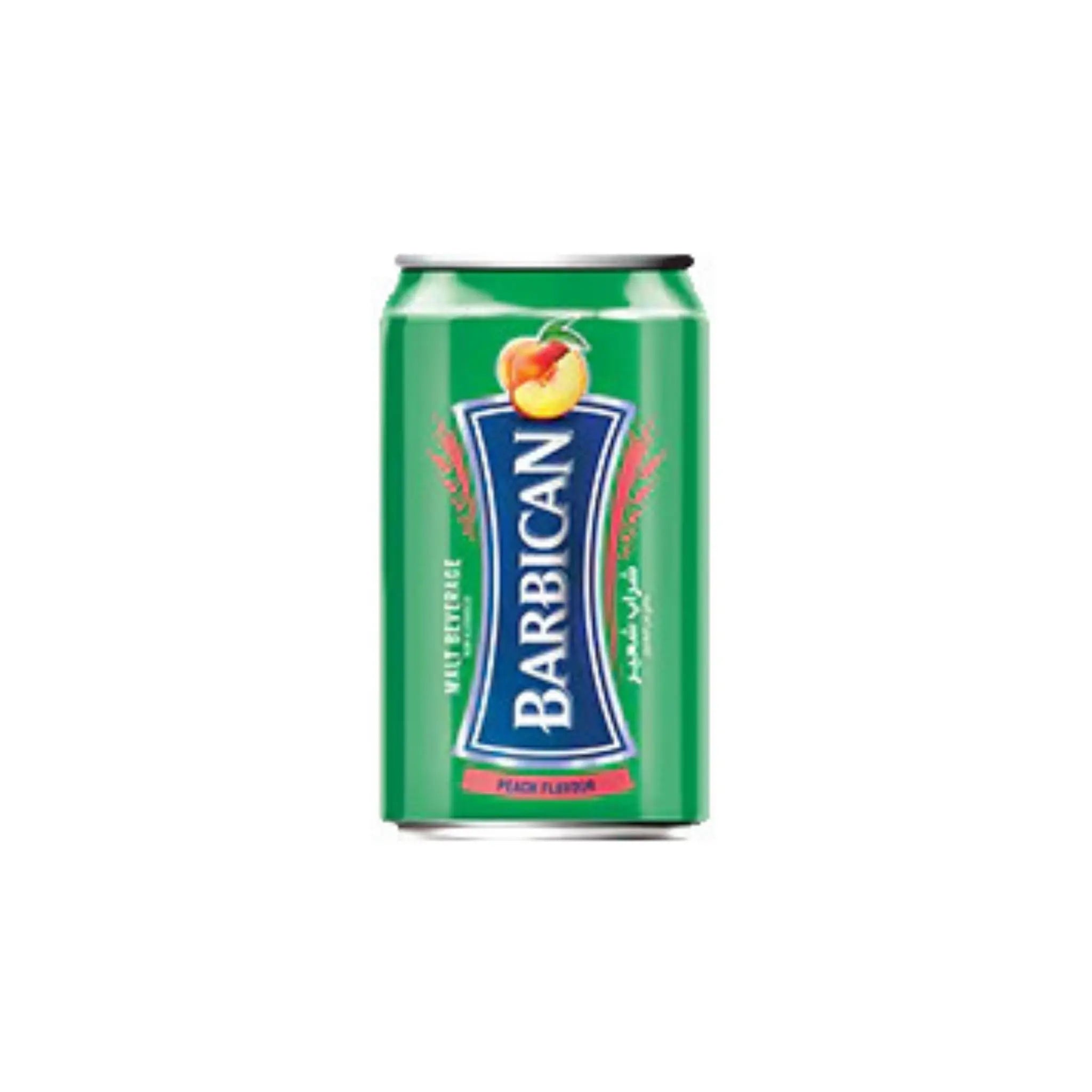 Barbican Peach Non-Alcoholic Malt Beverage 330ml Can - 24x330ml (1 carton) Marino.AE