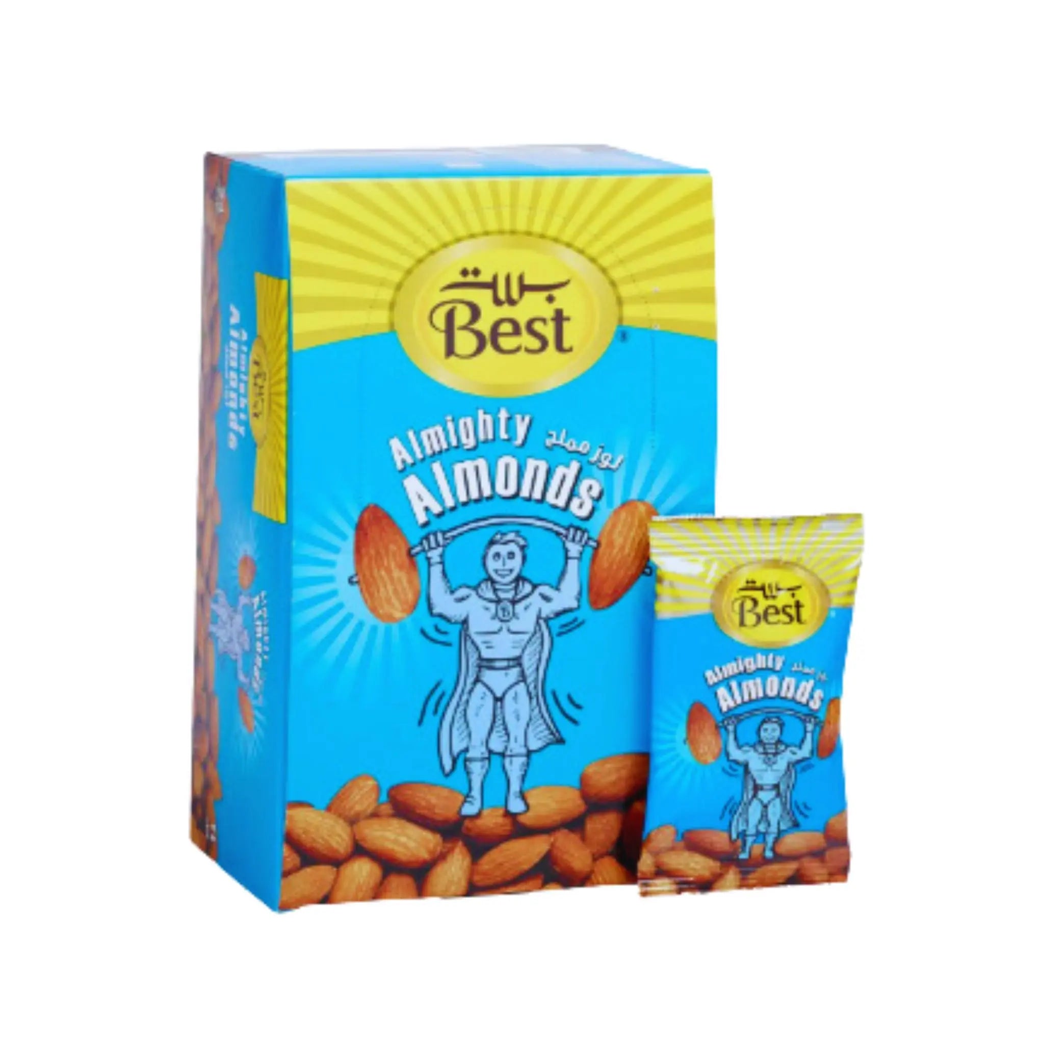 Best Almighty Almonds - 6x24x13g (1 carton) - Marino.AE