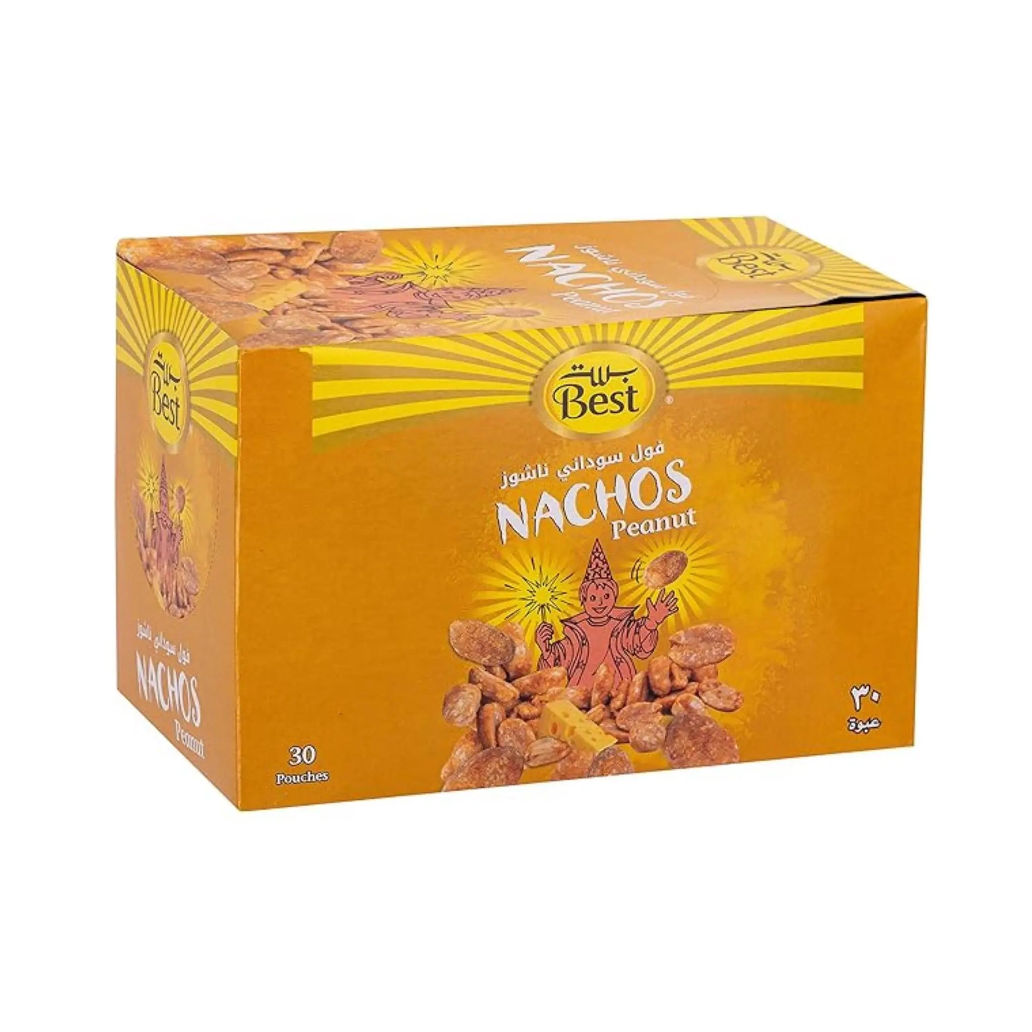 Best Nachos Peanuts - 8x30x13g (1 carton) - Marino.AE