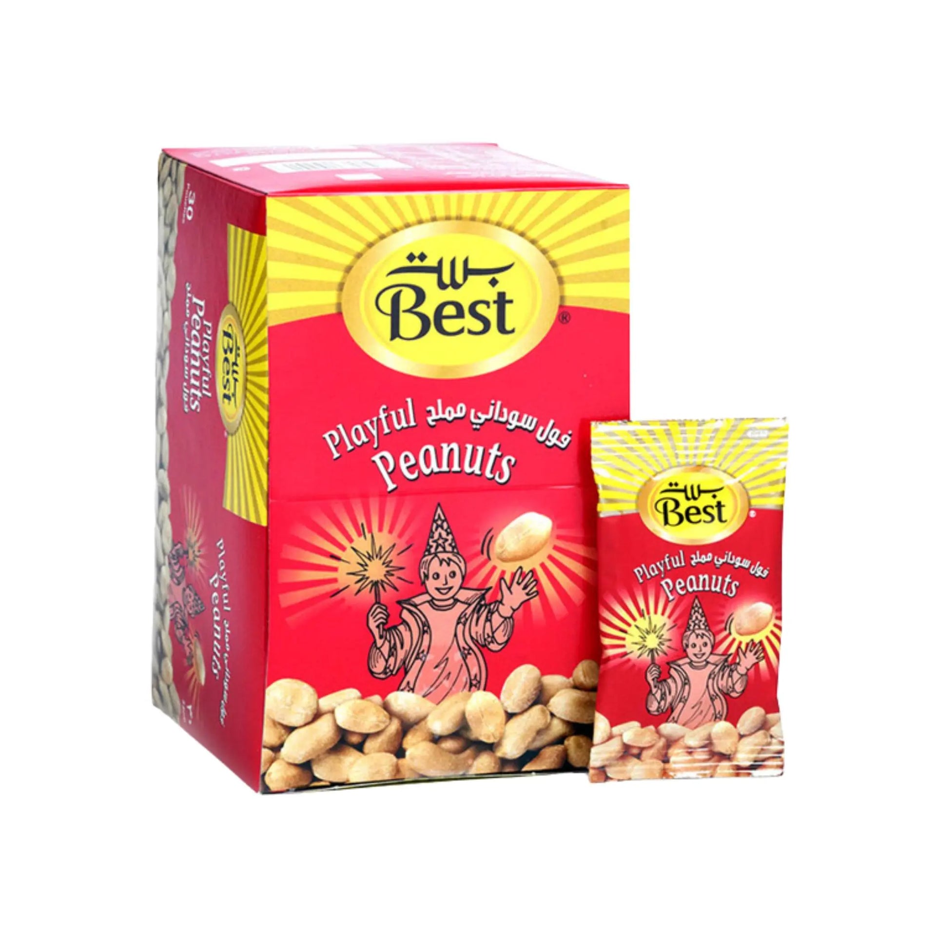 Best Playful Peanut Grocery Pack - 8x30x13g (1 carton) - Marino.AE