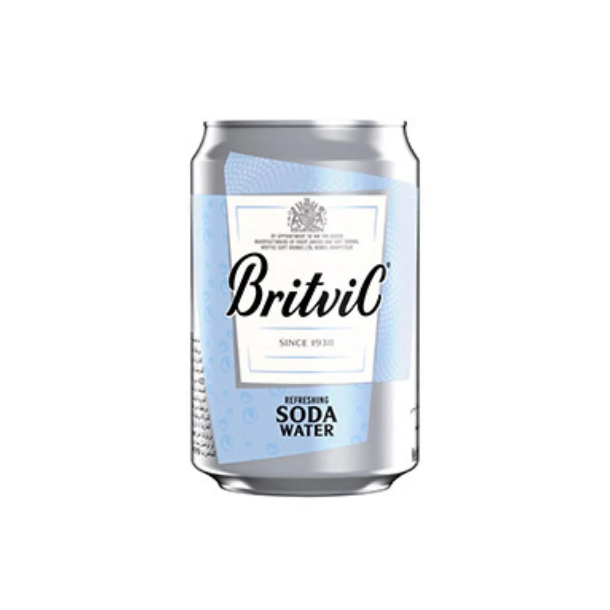 Britvic Soda Water 300ml Can - 300mlx24 (1 carton) Marino.AE