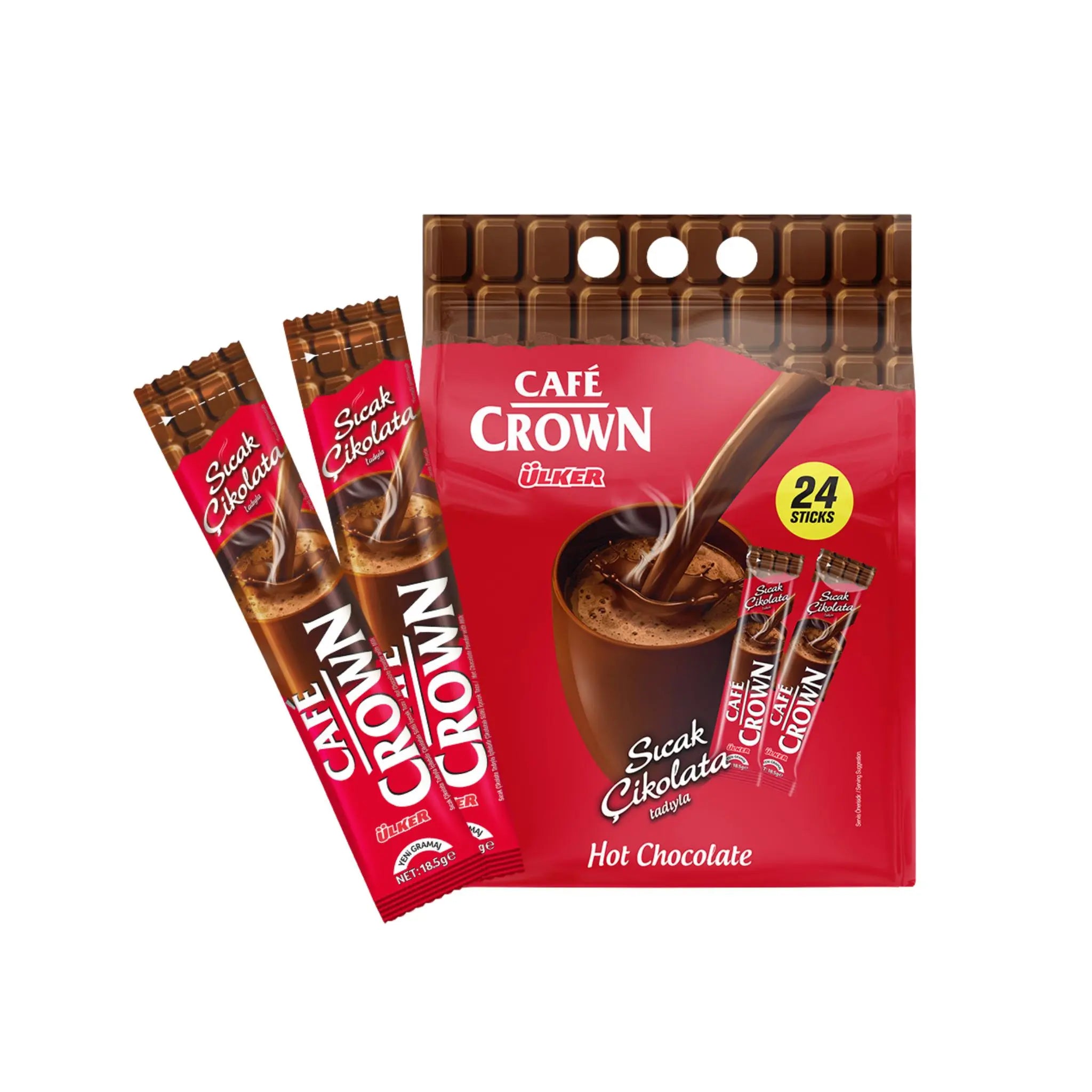 Café Crown Hot Chocolate - 12x24x18.5g (1 carton) - Marino.AE