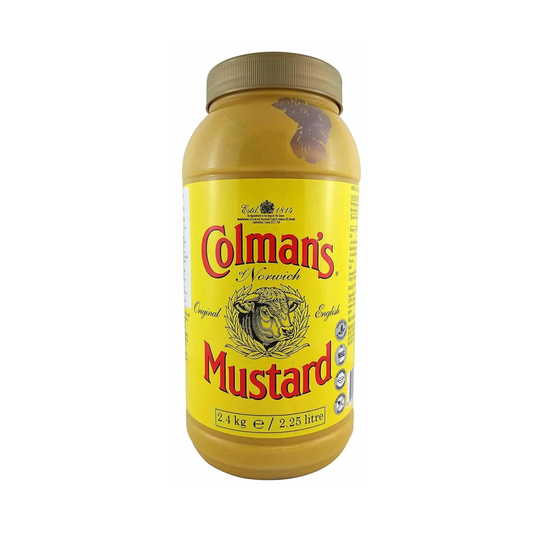 Colman's English Mustard - 2x2.25L (1 carton) - Marino.AE