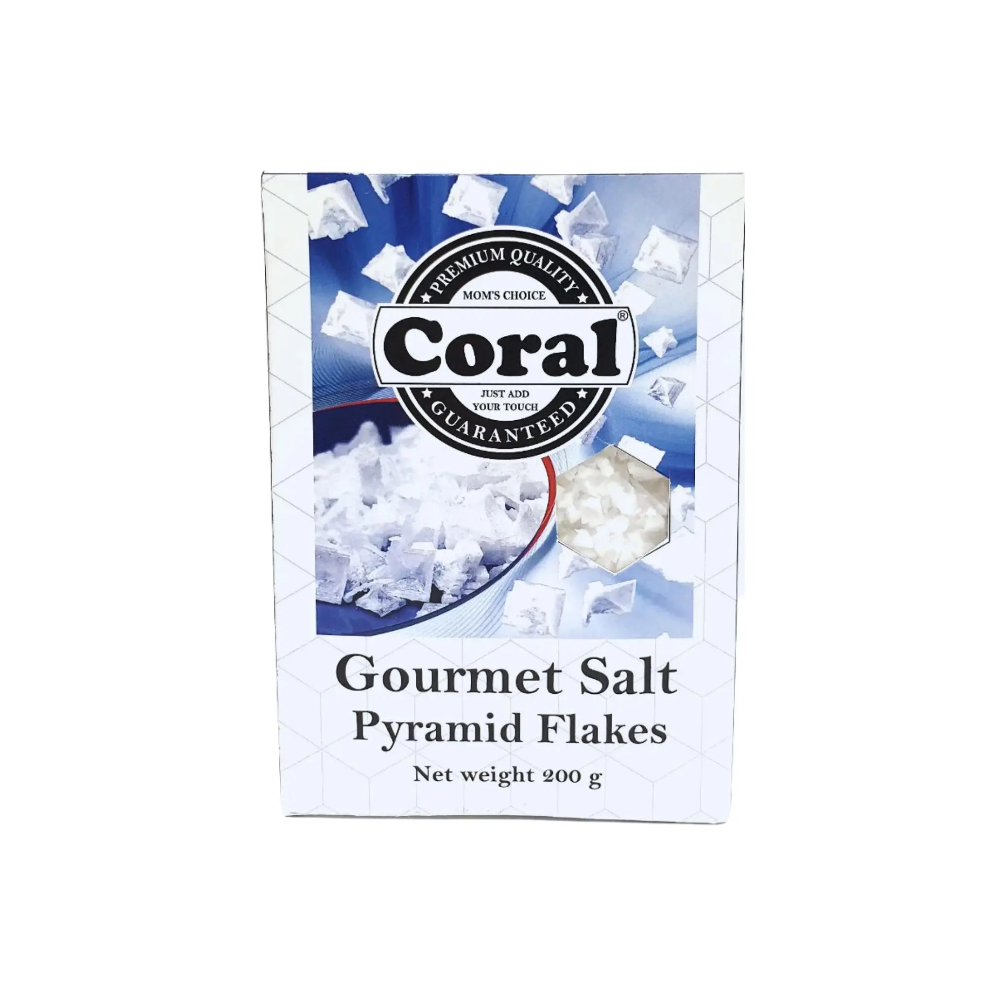 Coral Gourmet Salt Pyramid Flakes - 200gx12 (1 carton) Marino.AE