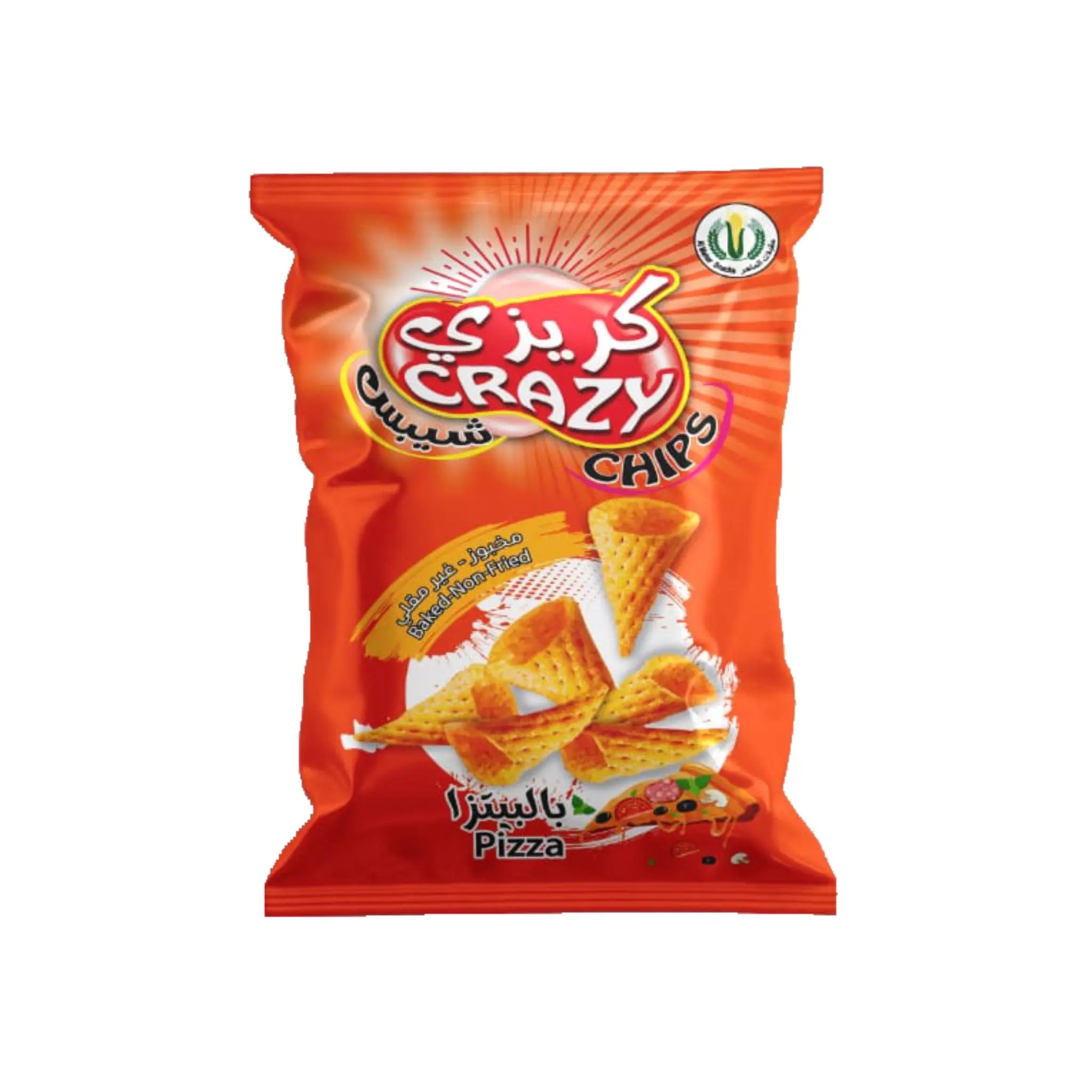 Crazy Chips Pizza Flavor - 65gx17 (1 carton) Marino.AE