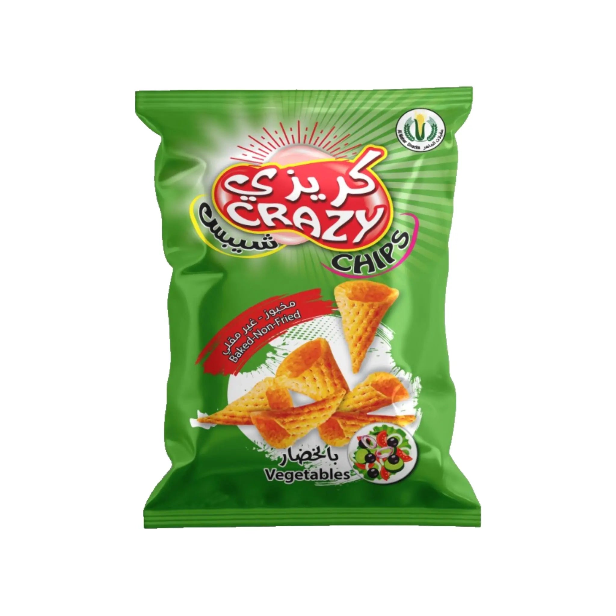 Crazy Chips Vegetables Flavor - 65gx17 (1 carton) Marino.AE