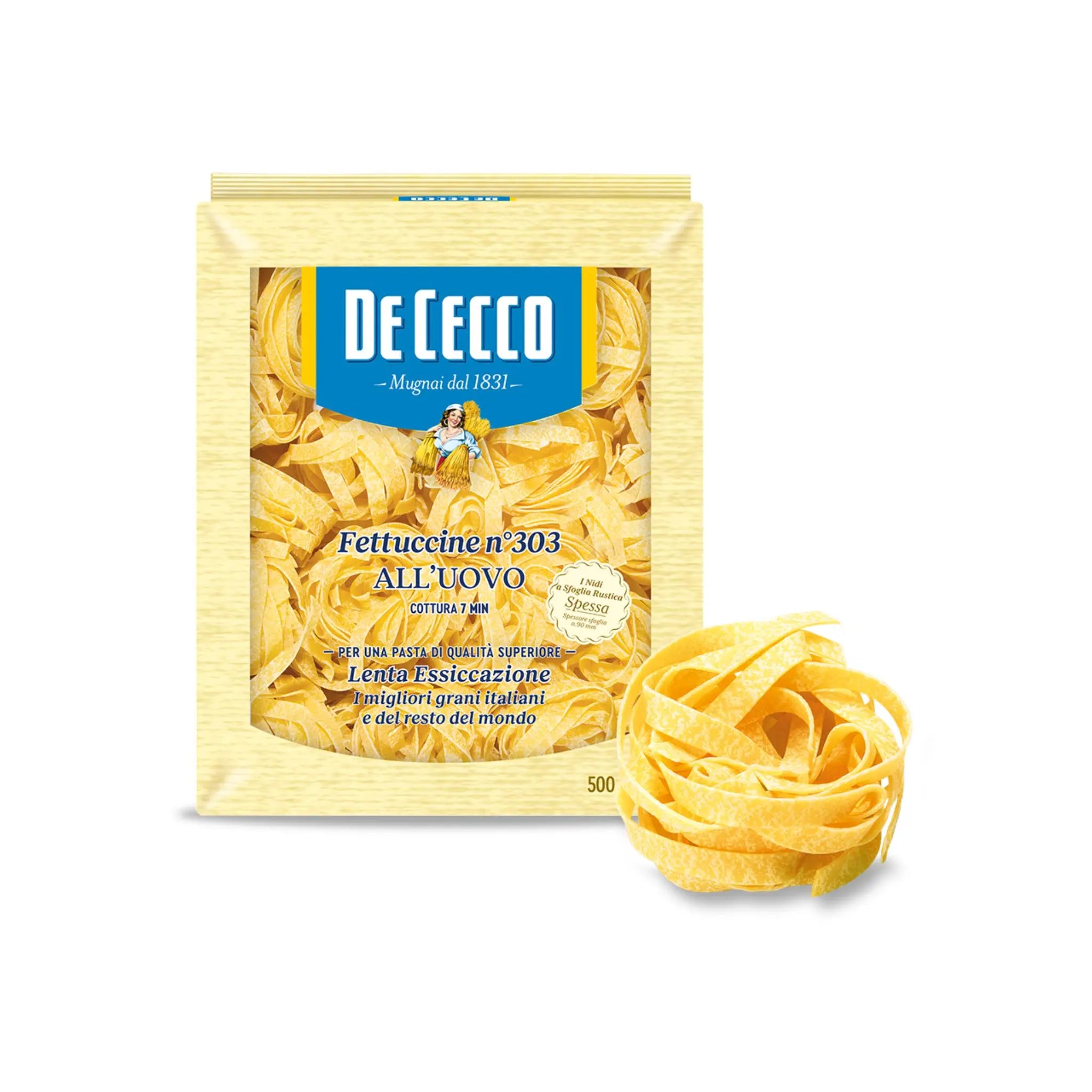 DE CECCO FETTUCCINE UOVO # 303 -10 X 500 GR Marino.AE